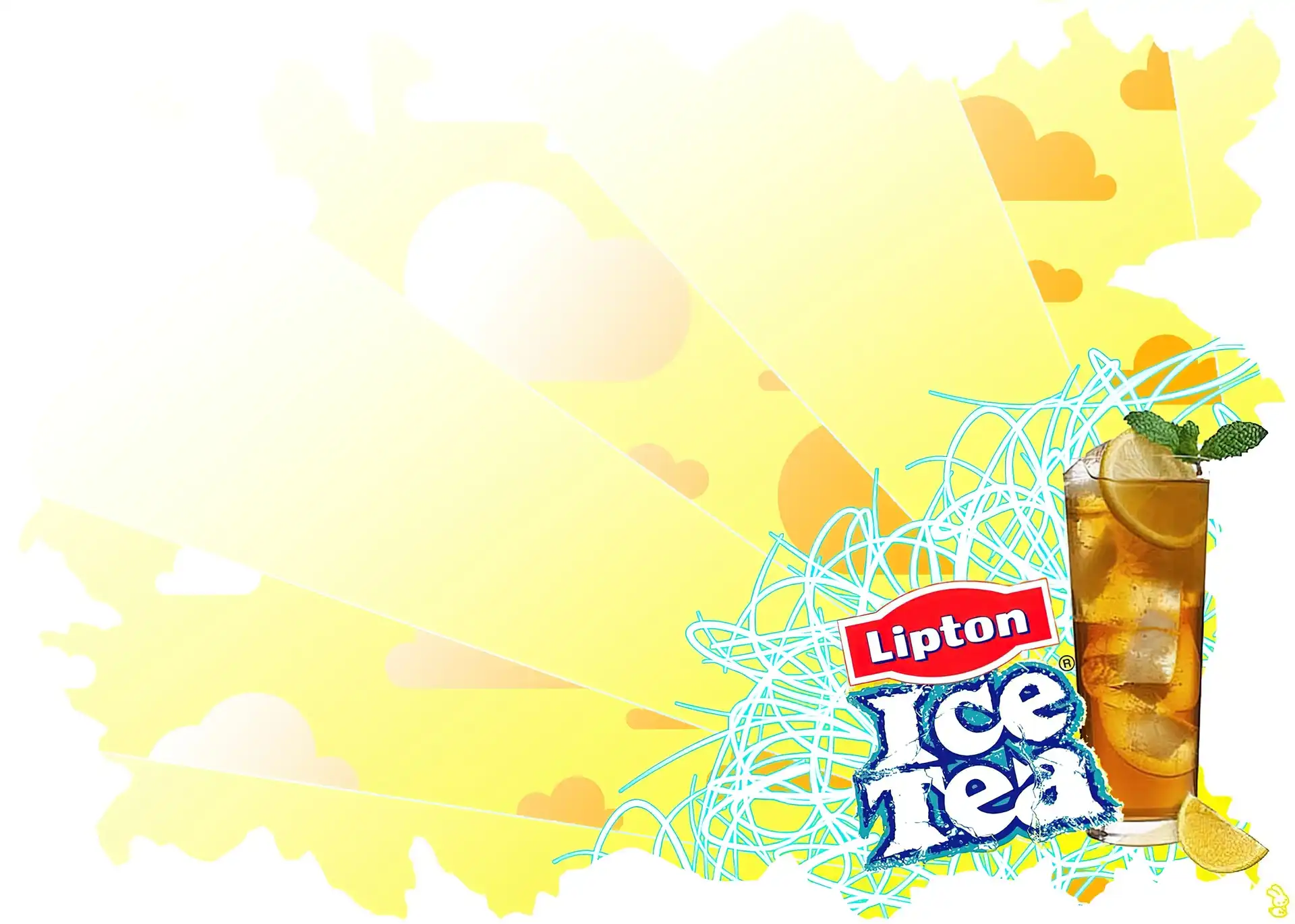 Szklanka, Ice, Lipton, Lodu, Tea, Kostki