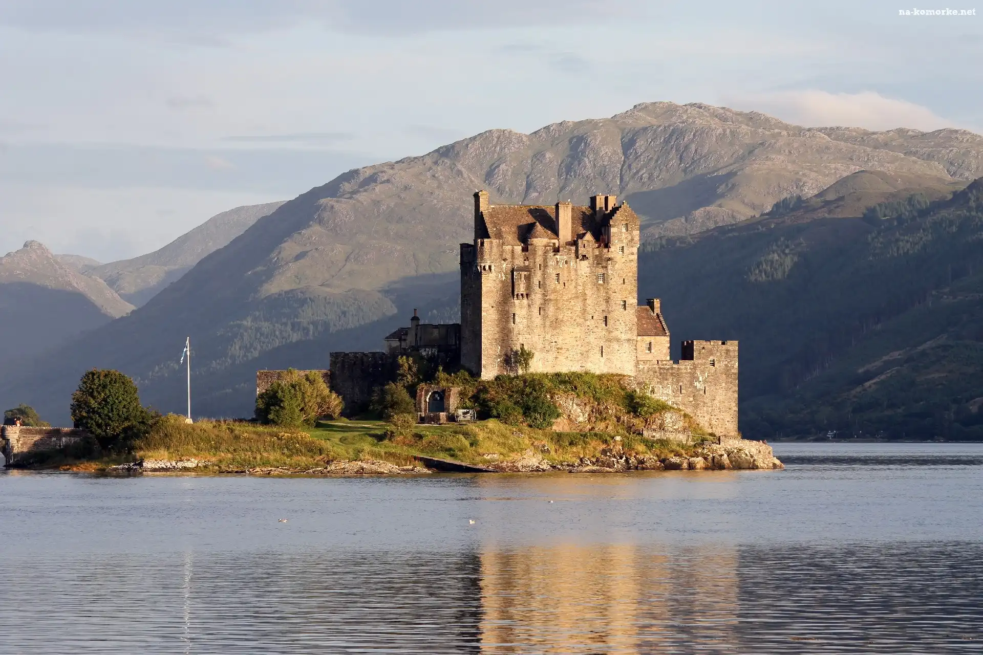 Szkocja, Góry, Eilean Donan, Woda