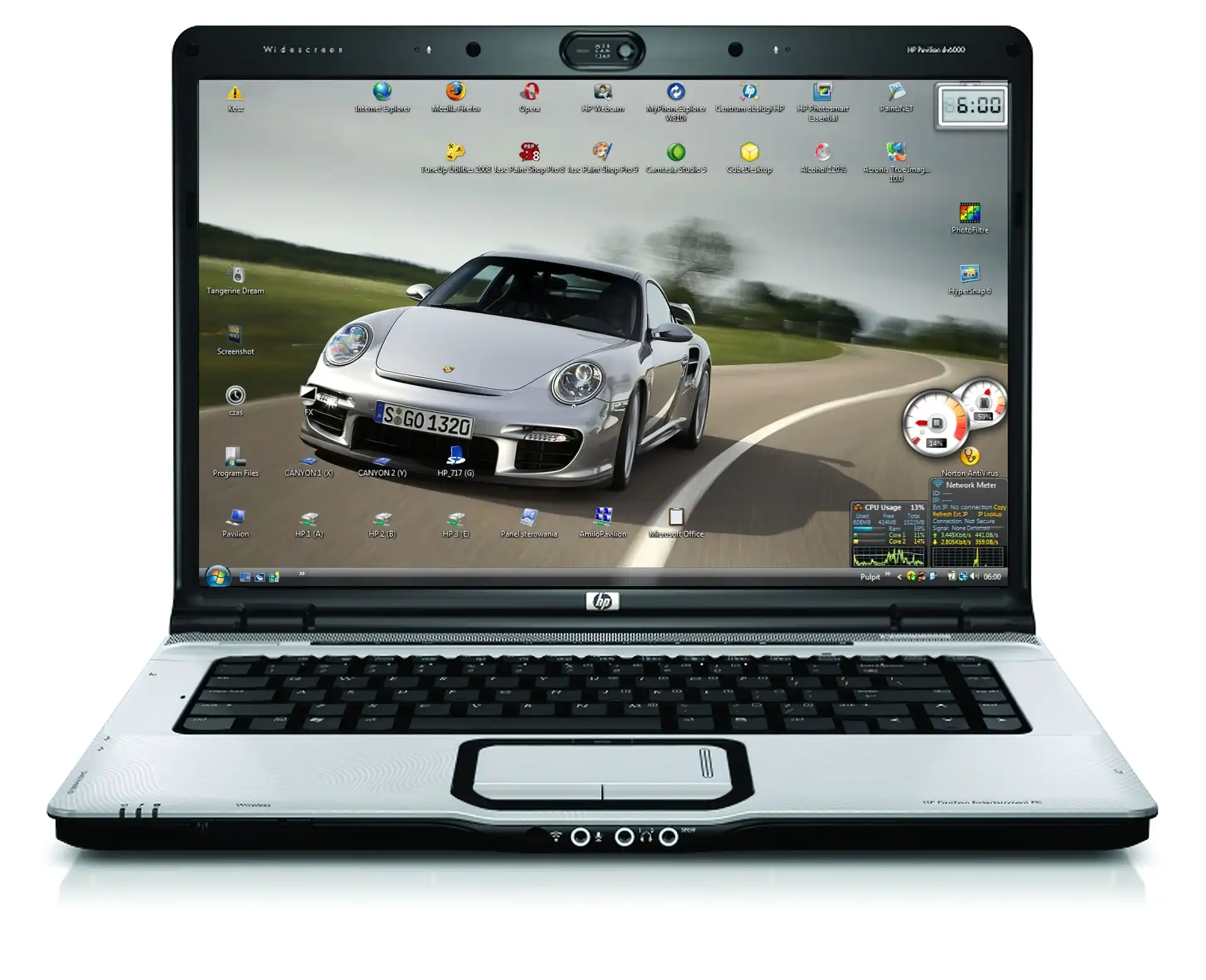 Laptop, Porsche, Tapeta