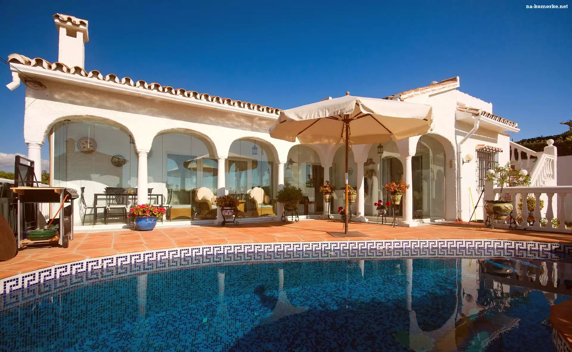 Hotel, Taras, Basen