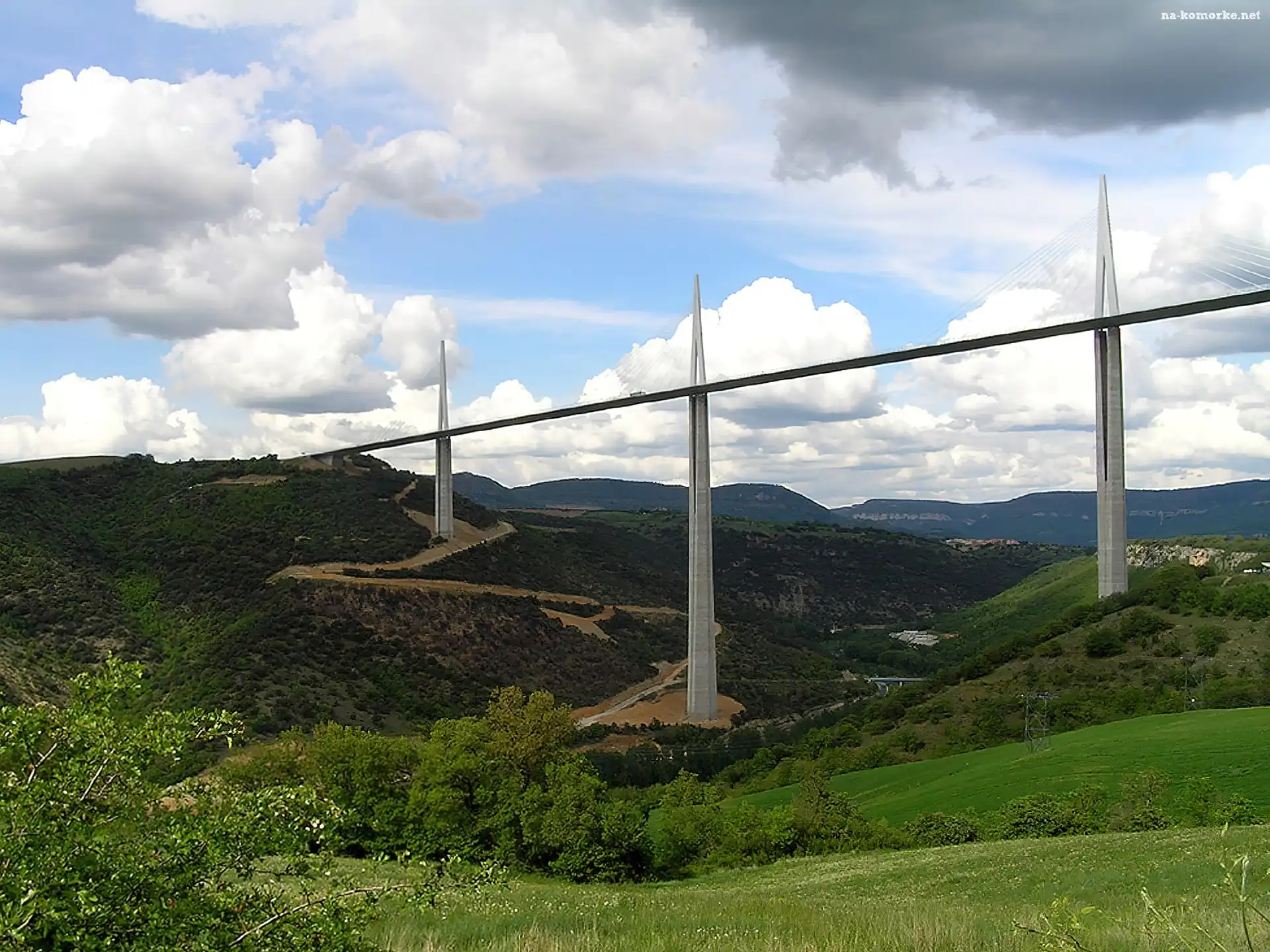 Tarn, Dolina, Francja, Millau, Rzeki, Wiadukt
