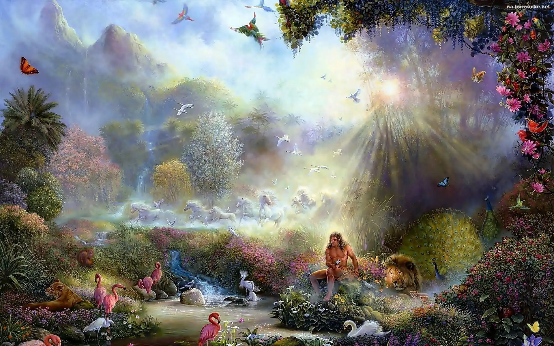 Tarzan, Fantasy, Dżungla, Zwierzęta, Mężczyzna