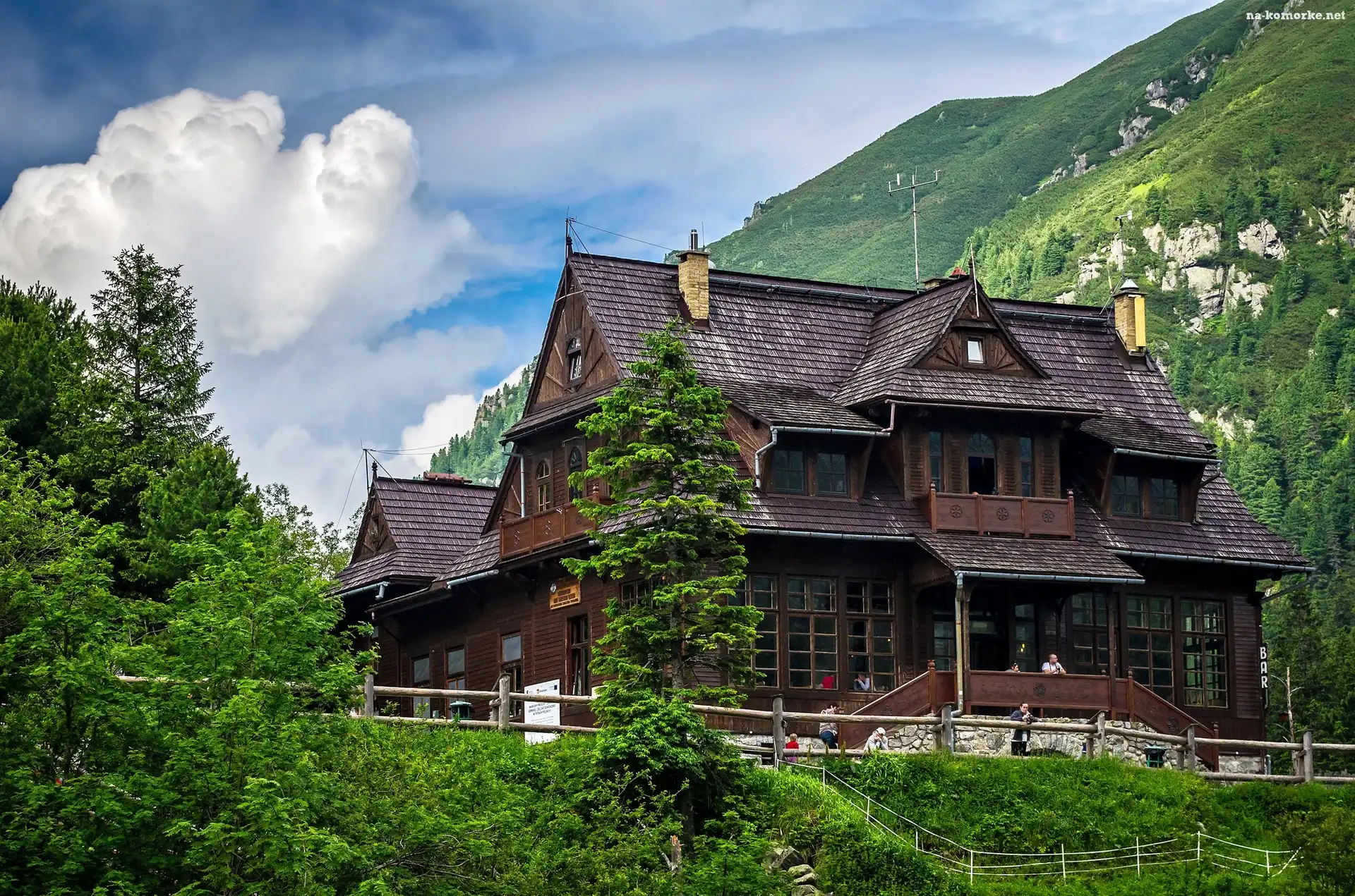 Góry, Tatry, Schronisko, Morskie Oko, Polska, Zakopane