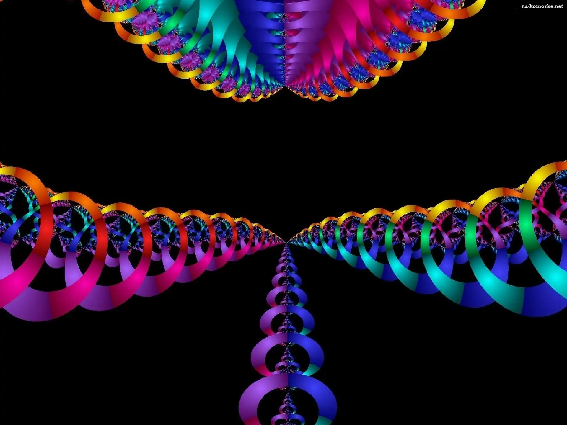 Tęczowe, Grafika, Spirale, Abstrakcja