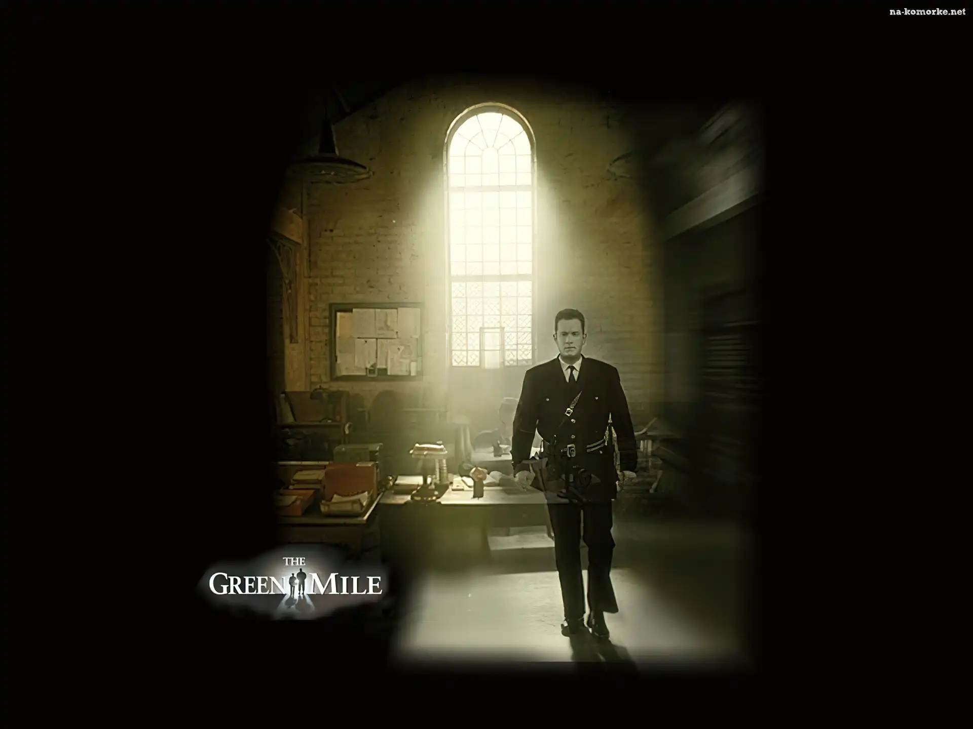The Green Mile, okno, biuro, Tom Hanks, mundur