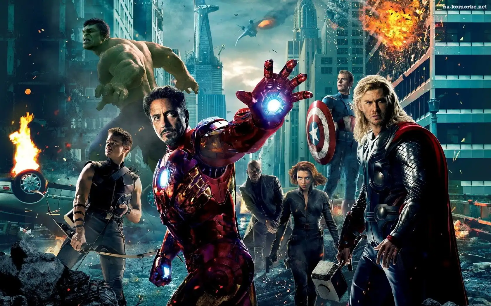 The Avengers, Budynki, Bohaterowie, Zniszczone