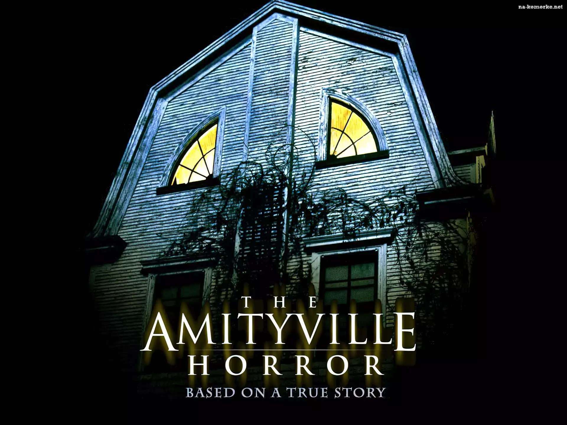 The Amityville Horror, napis, dom, noc