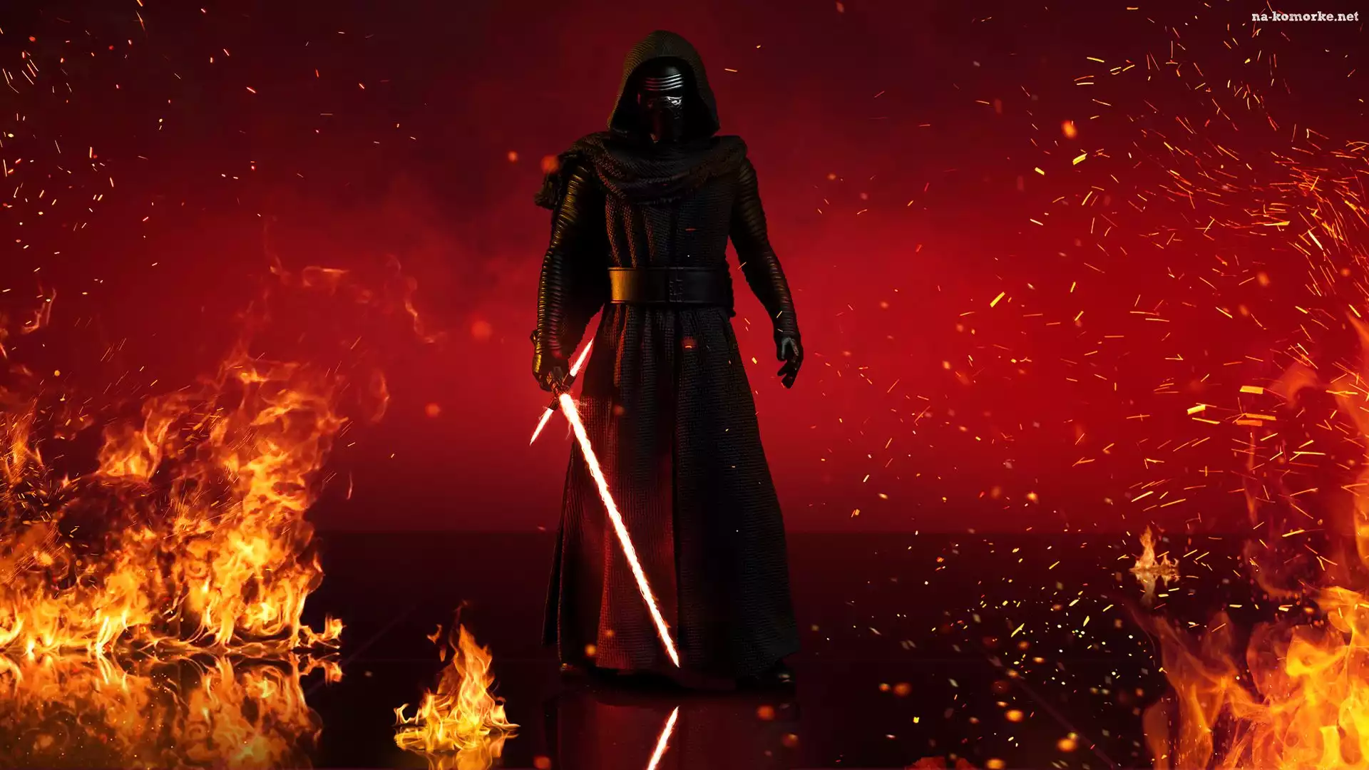 Kylo Rem, Star Wars The Last Jedi, Gwiezdne wojny Ostatni Jedi, Ogień, Postać, Miecz