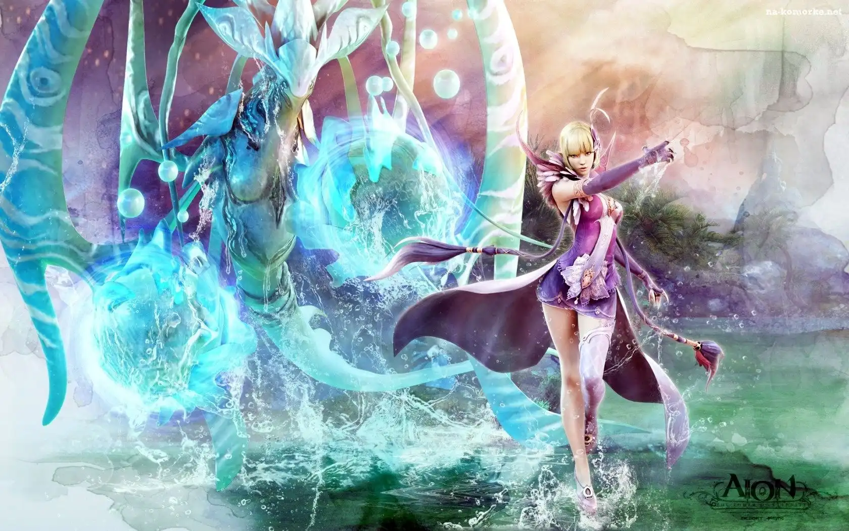 Aion The Tower Of Eternity, Smok, Kobieta, Magia