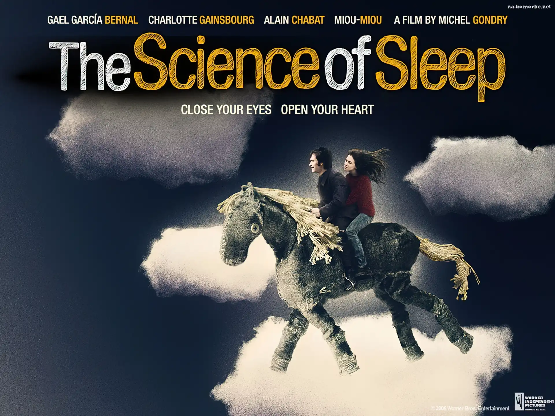 ludzie, The Science Of Sleep, koń, chmury, niebo