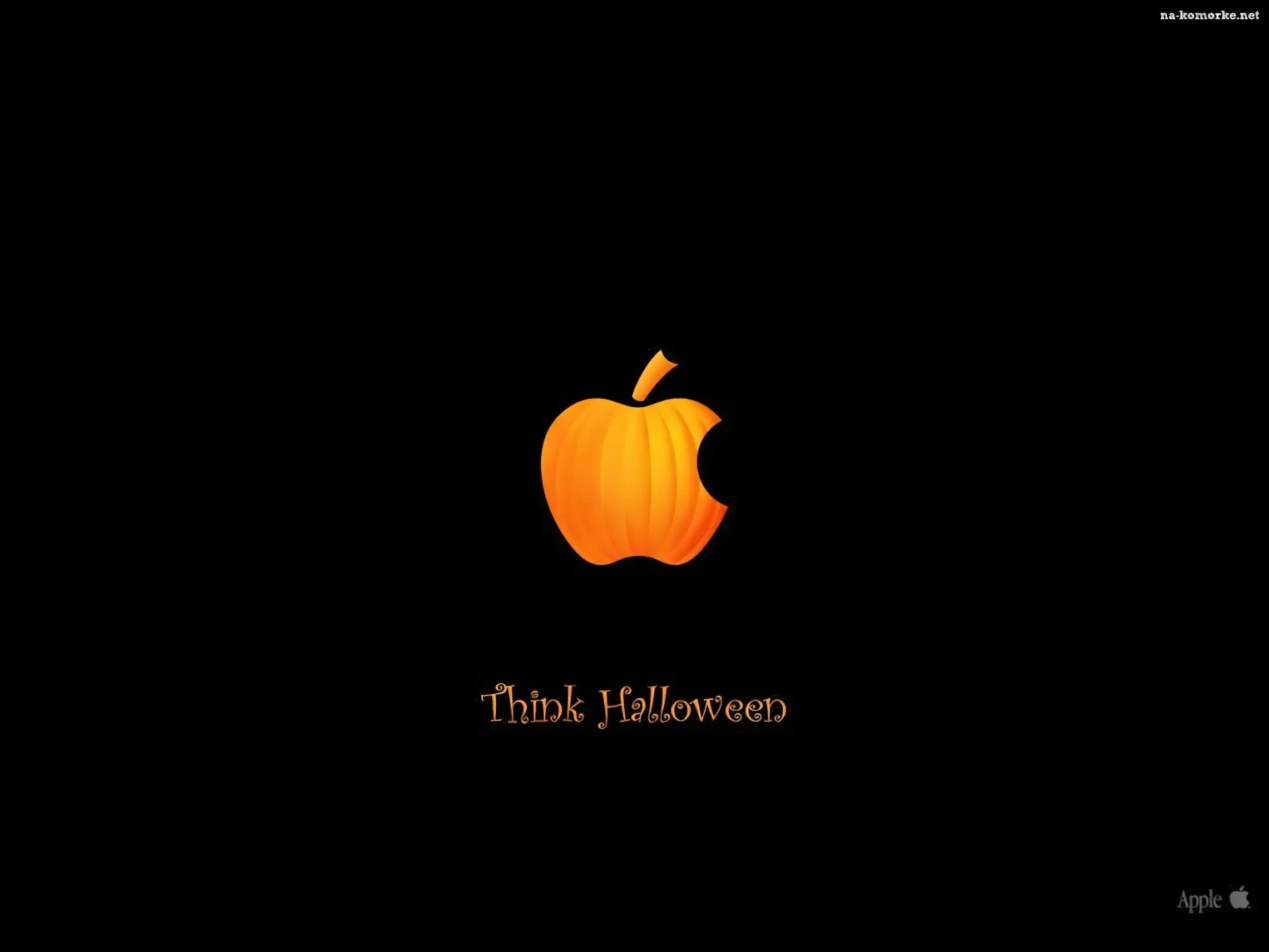 Apple, Halloween, Think