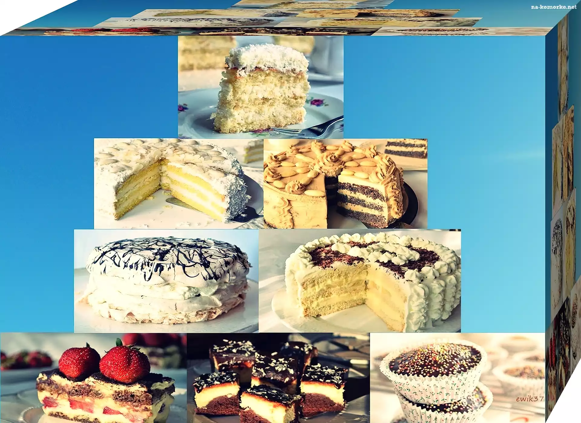 Wypieki, Tiramisu, Grafika, Babeczki, Torty, Sernik, Deser