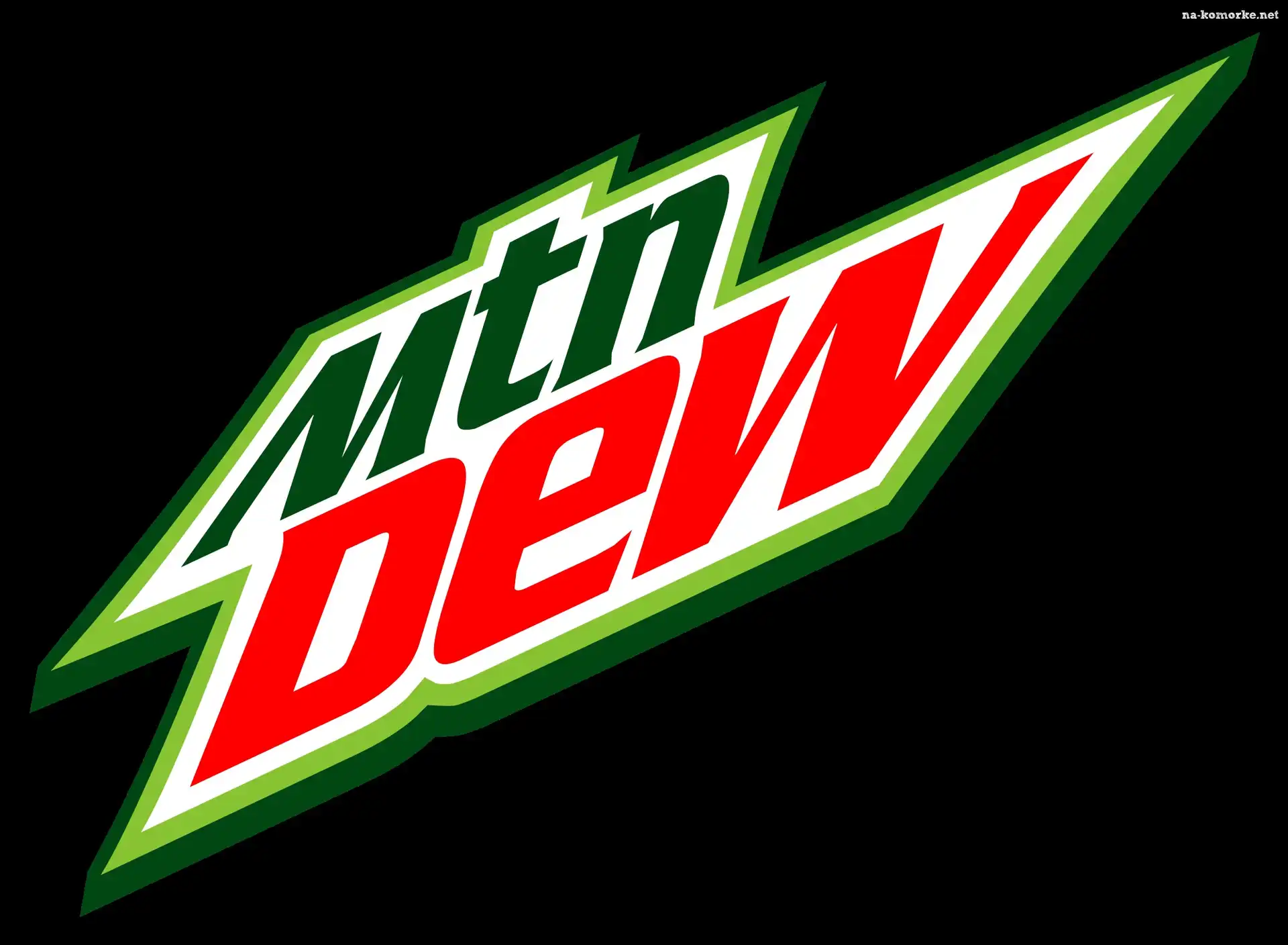Tło, Logo, Mountain, Dew, Czarne