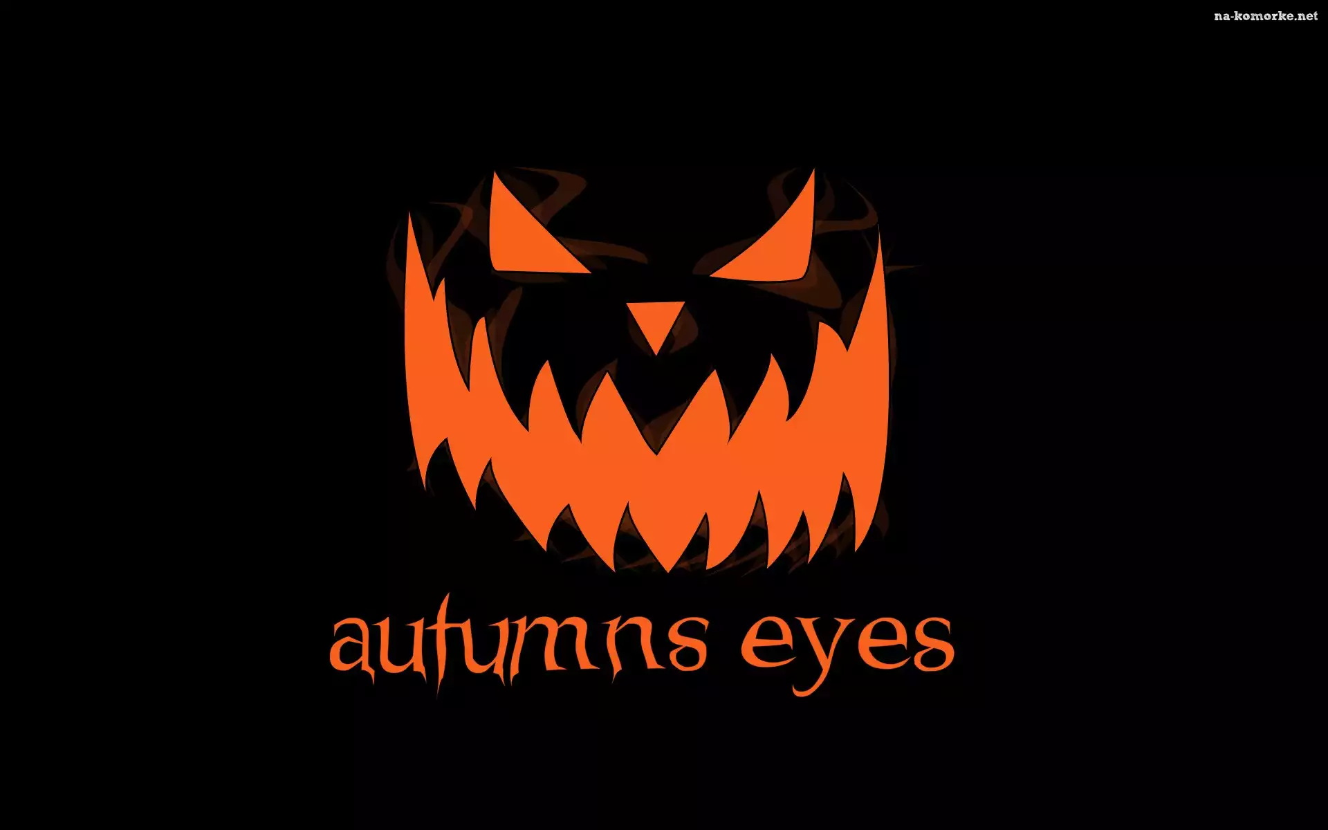 Tło, Napis, Straszny, Grafika, Uśmiech, Autumns eyes, Halloween, Czarne
