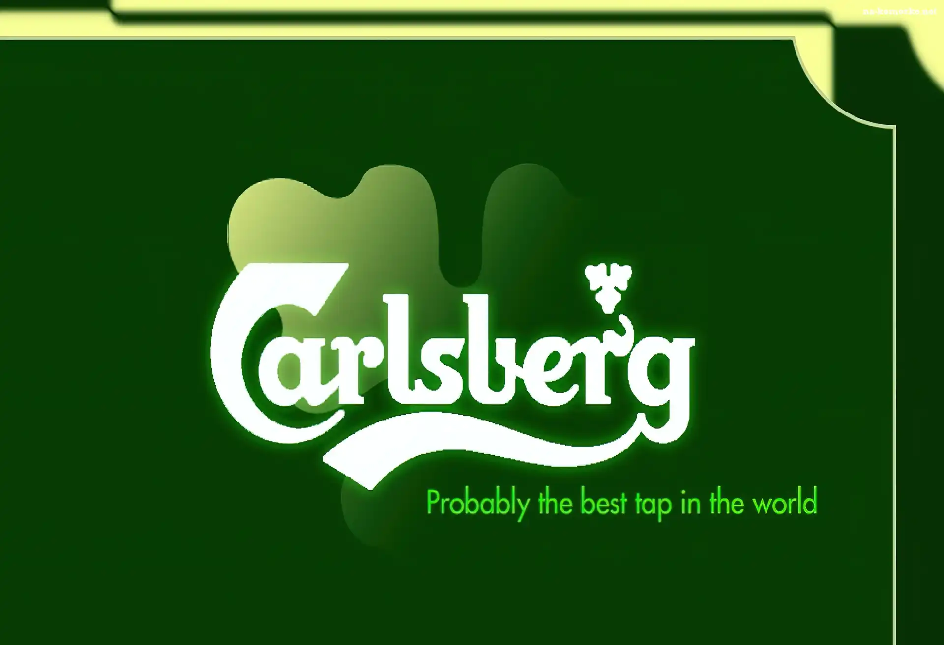 Tło, Piwo, Calsberg, Logo, Zielone