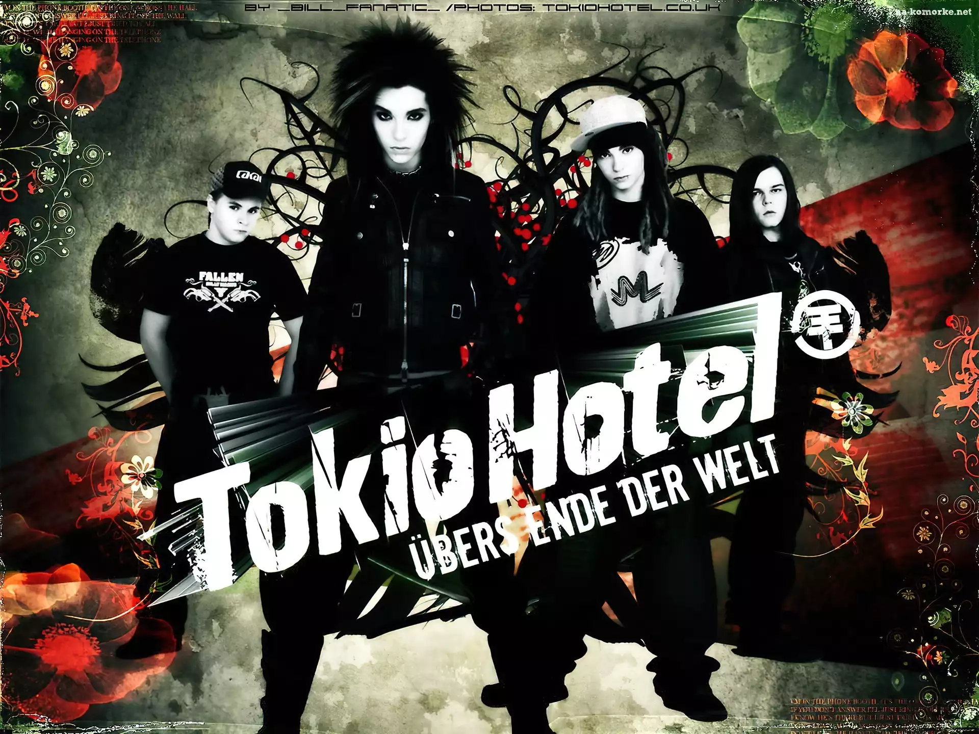 Tokio Hotel, zespół, kwiaty