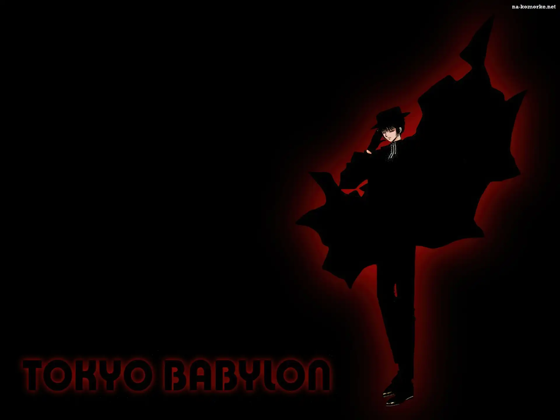 Tokyo Babylon, czarny strój, mężczyzna