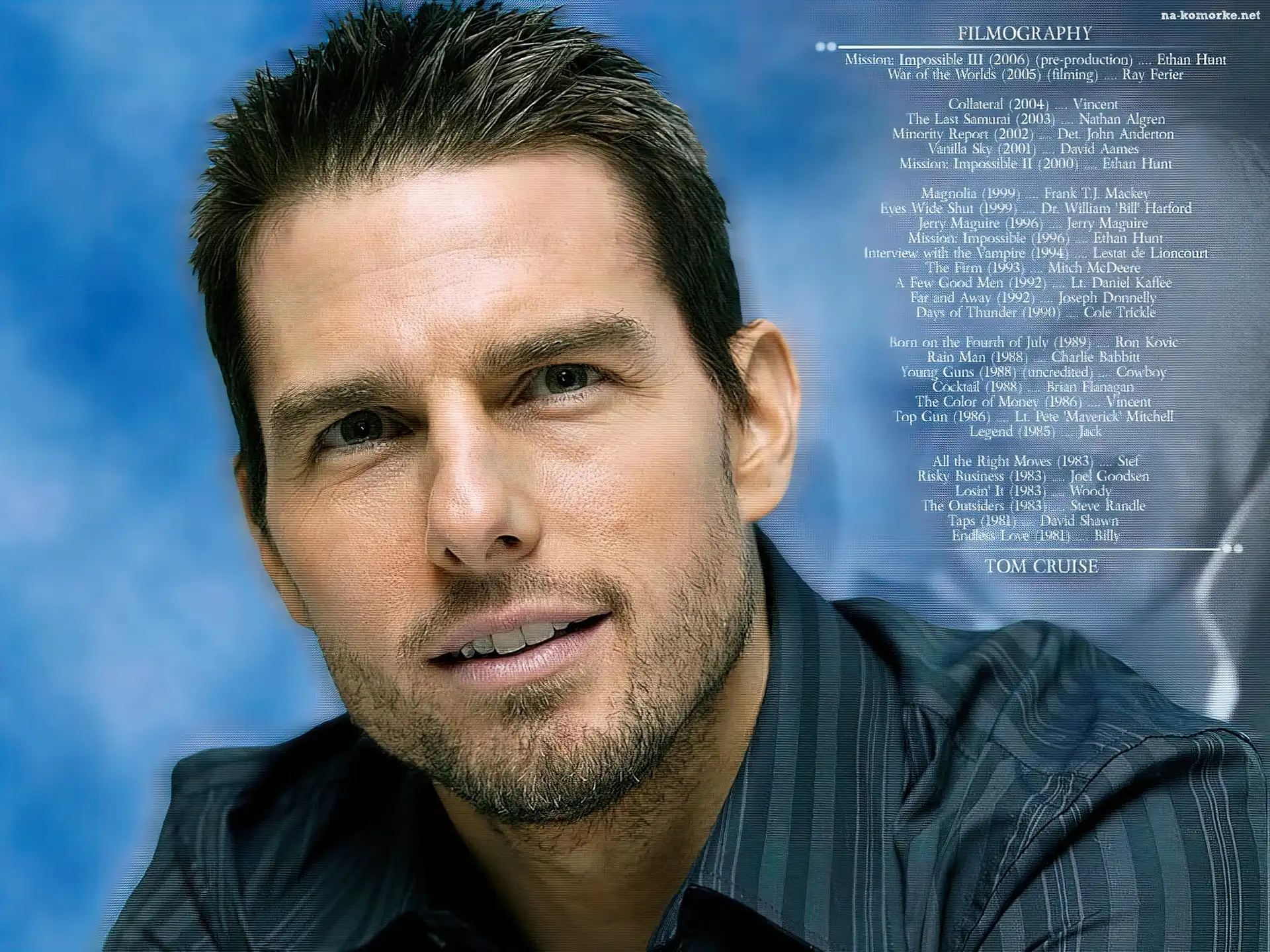 Tom Cruise, pasiasta koszula