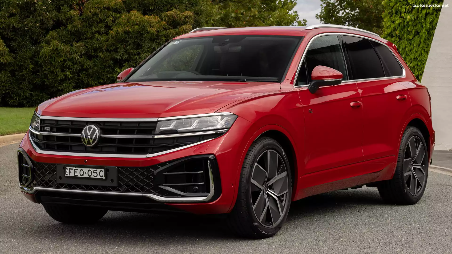 Czerwony, R, Volkswagen Touareg
