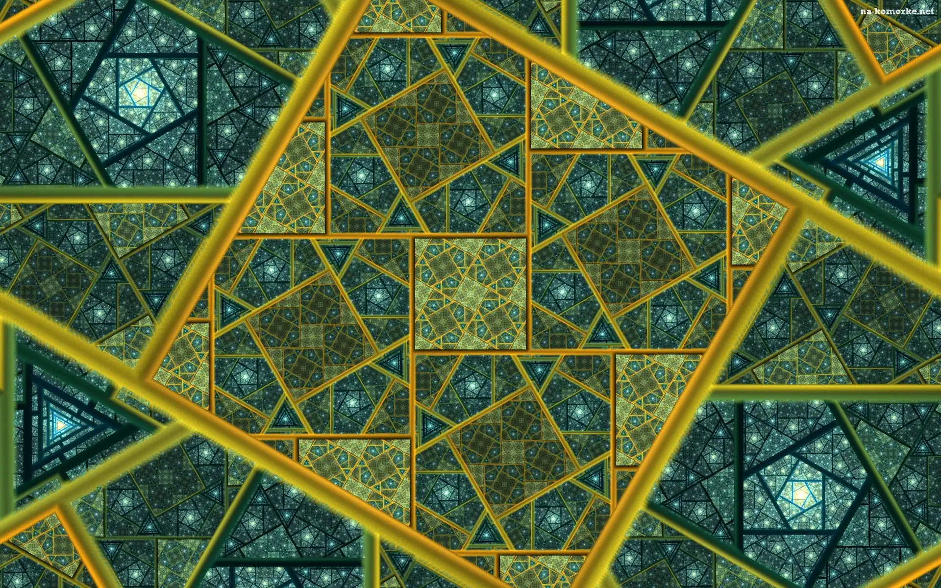 Trójkąty, Fraktal, Wzory, Geometryczne, Kwadraty