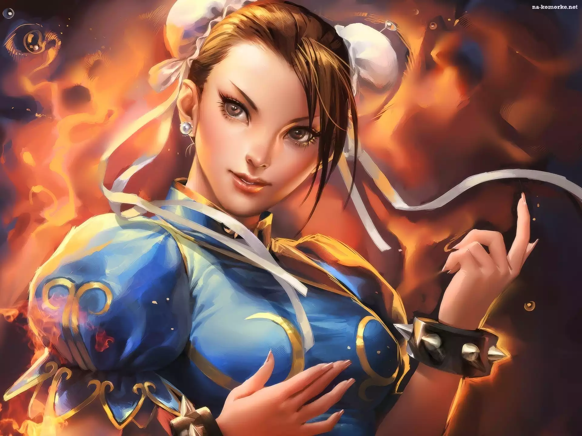 Ogień, Kobieta, Chun-Li, Street Fighter, Twarz