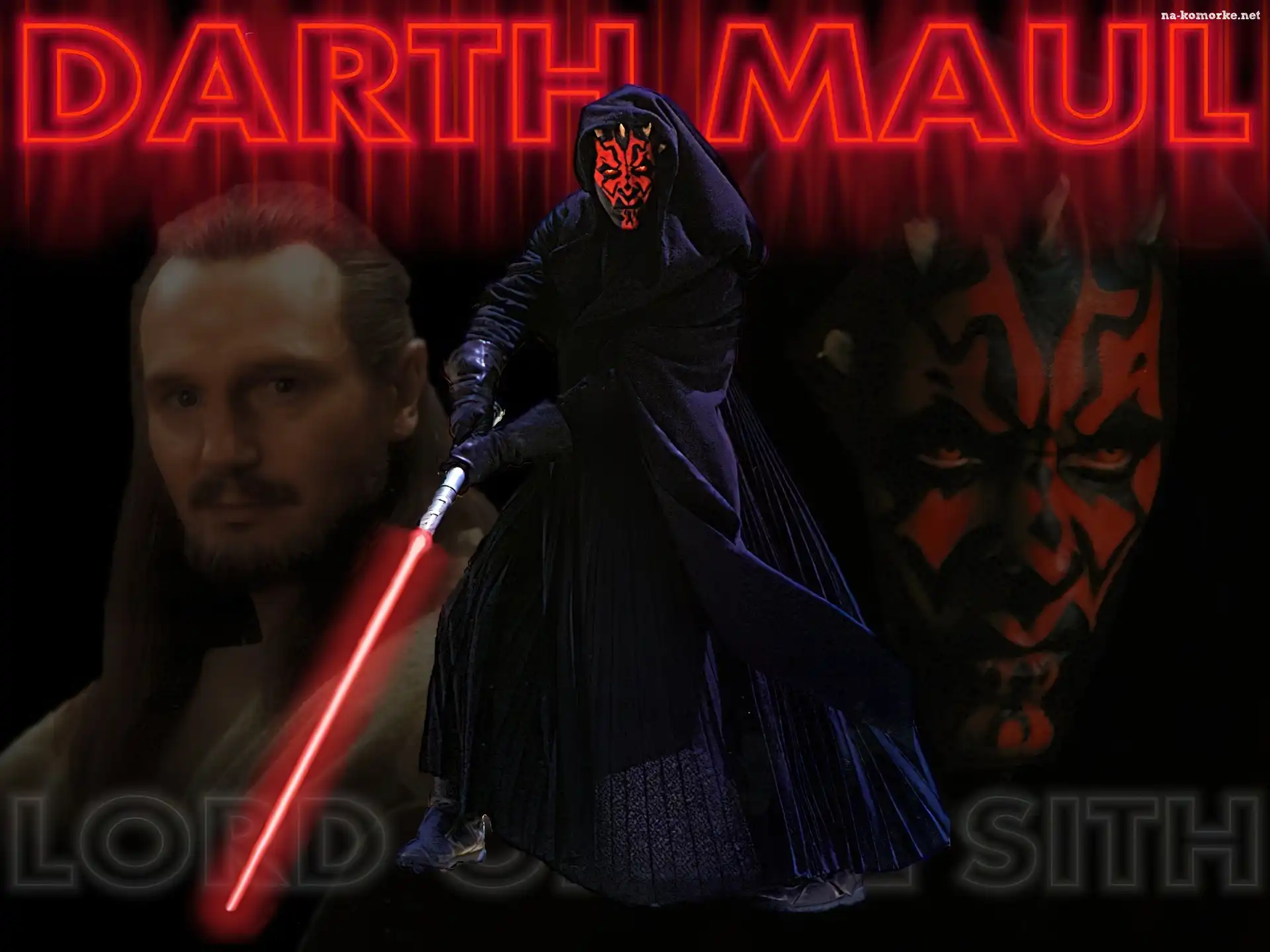 laser, twarz, Star Wars, napis, strój, neon