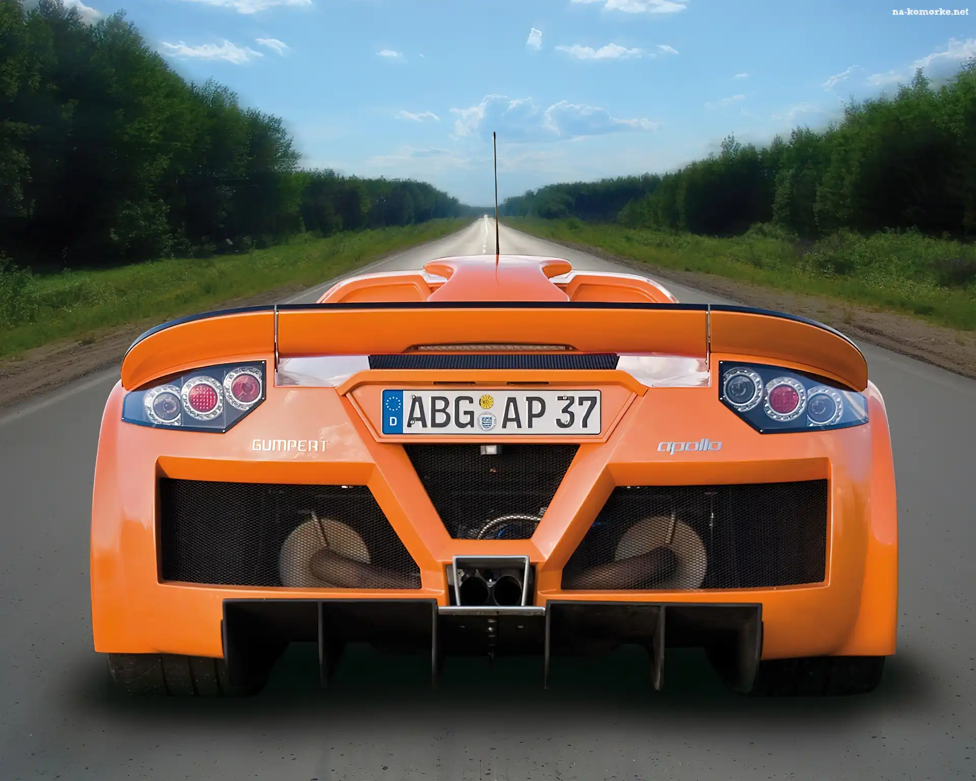 Tył, Wydechowy, Gumpert Apollo, Układ