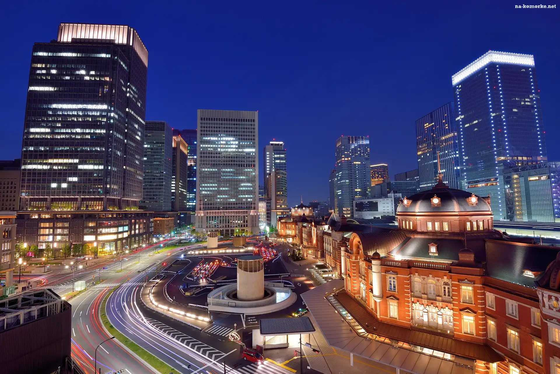 Ulica, Tokio, Japonia, Miasto, Wieżowce