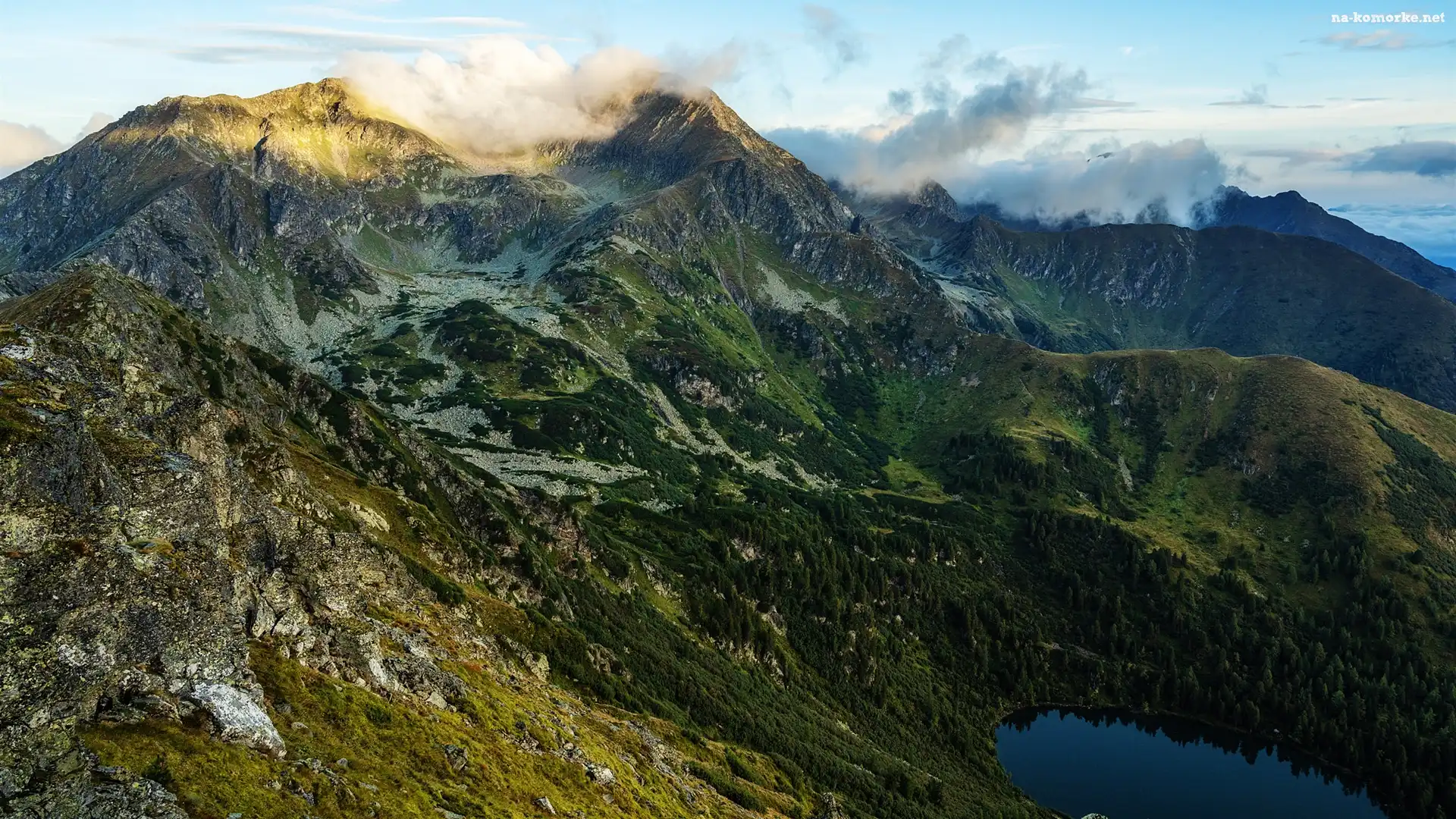 Grosser Bosenstein, Jezioro, Góry, Austria, Niskie Taury, Szczyt, Rottenmanner und Wolzer Tauern