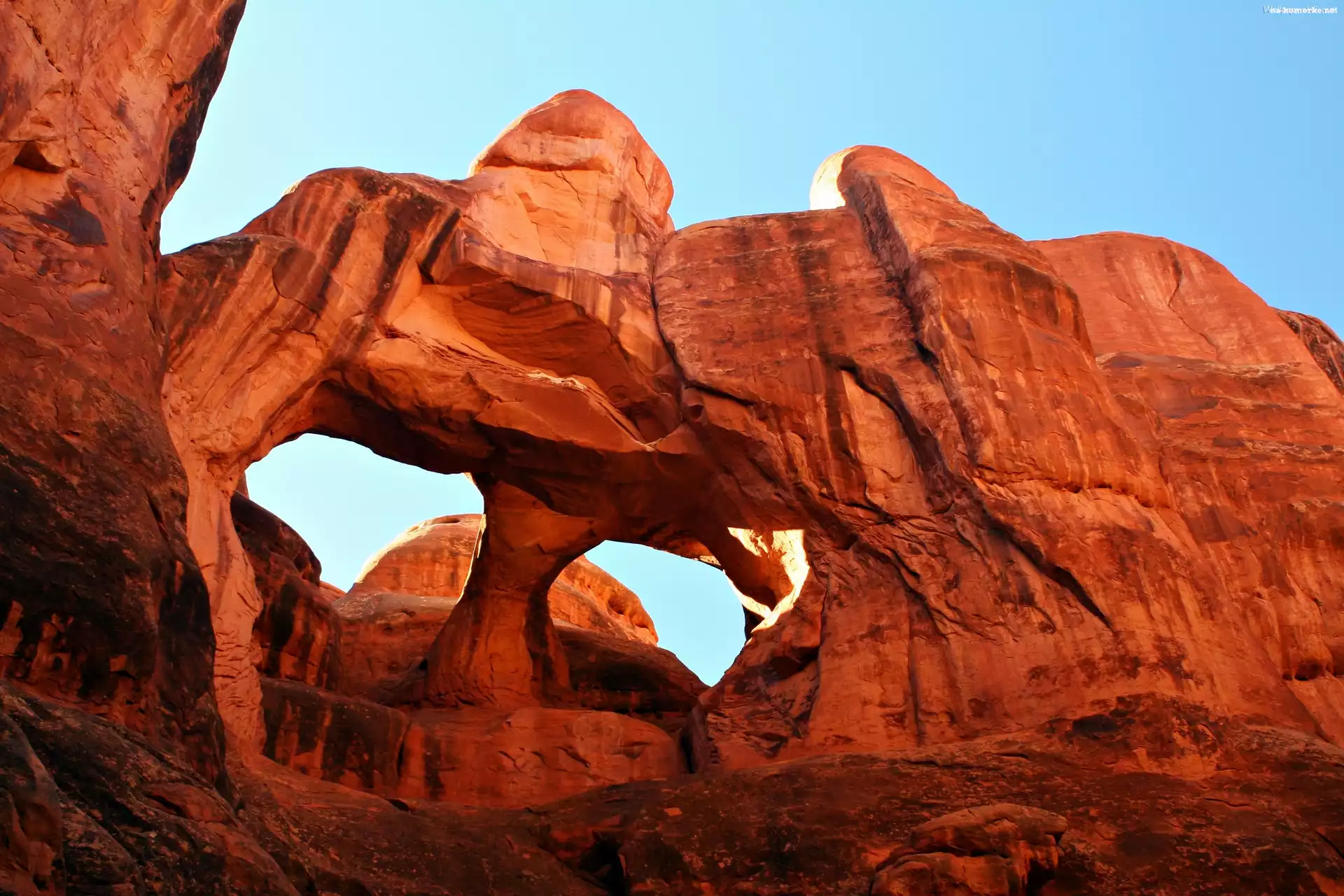 Stany Zjednoczone, Skały, Utah, Park Narodowy Arches