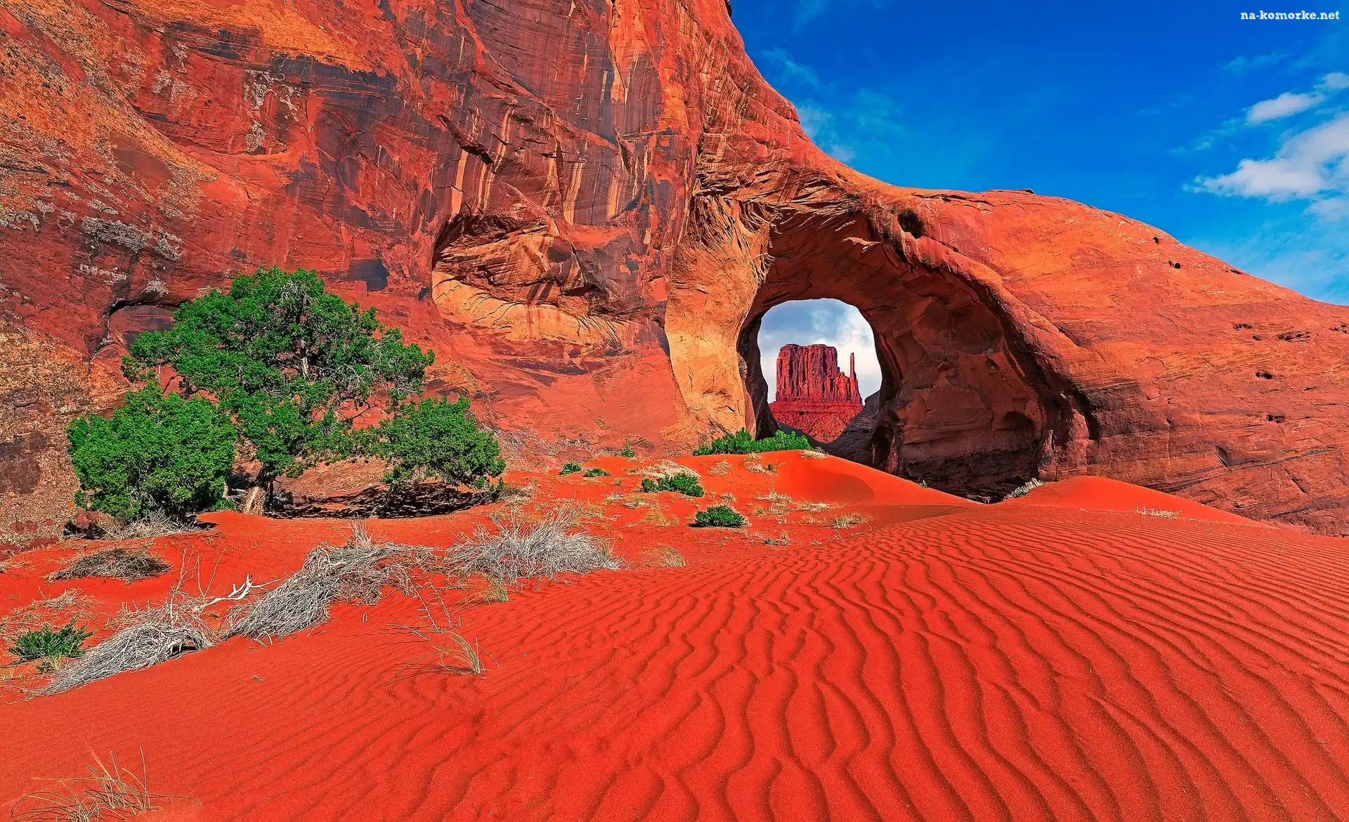 Stany Zjednoczone, Czerwone, Monument Valley, Skały, Park Narodowy Monument Valley, Dolina Pomników, Utah, Arizona