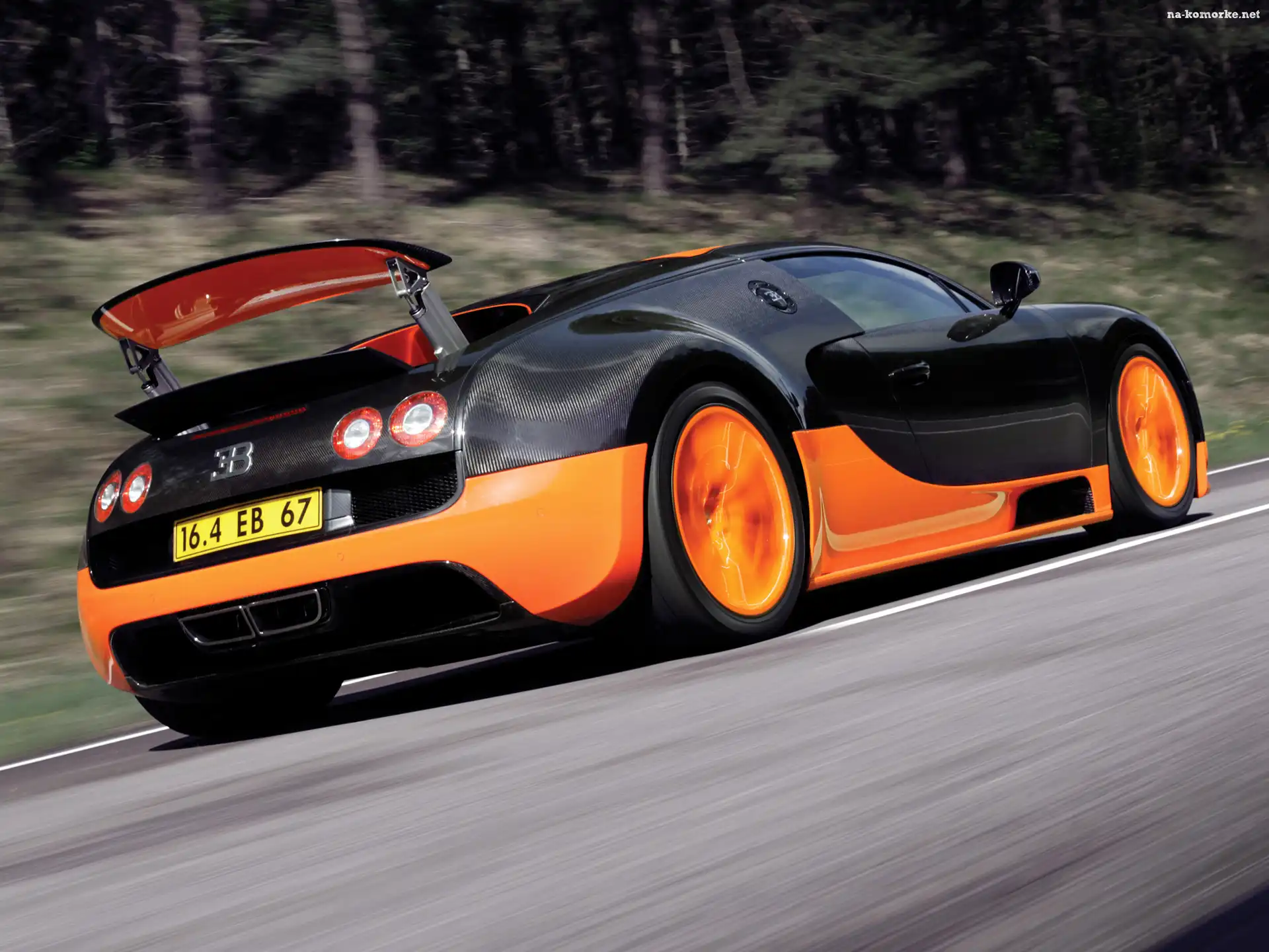 Bugatti Veyron 16.4 Super Sport, Pomarańczowe, Alufelgi