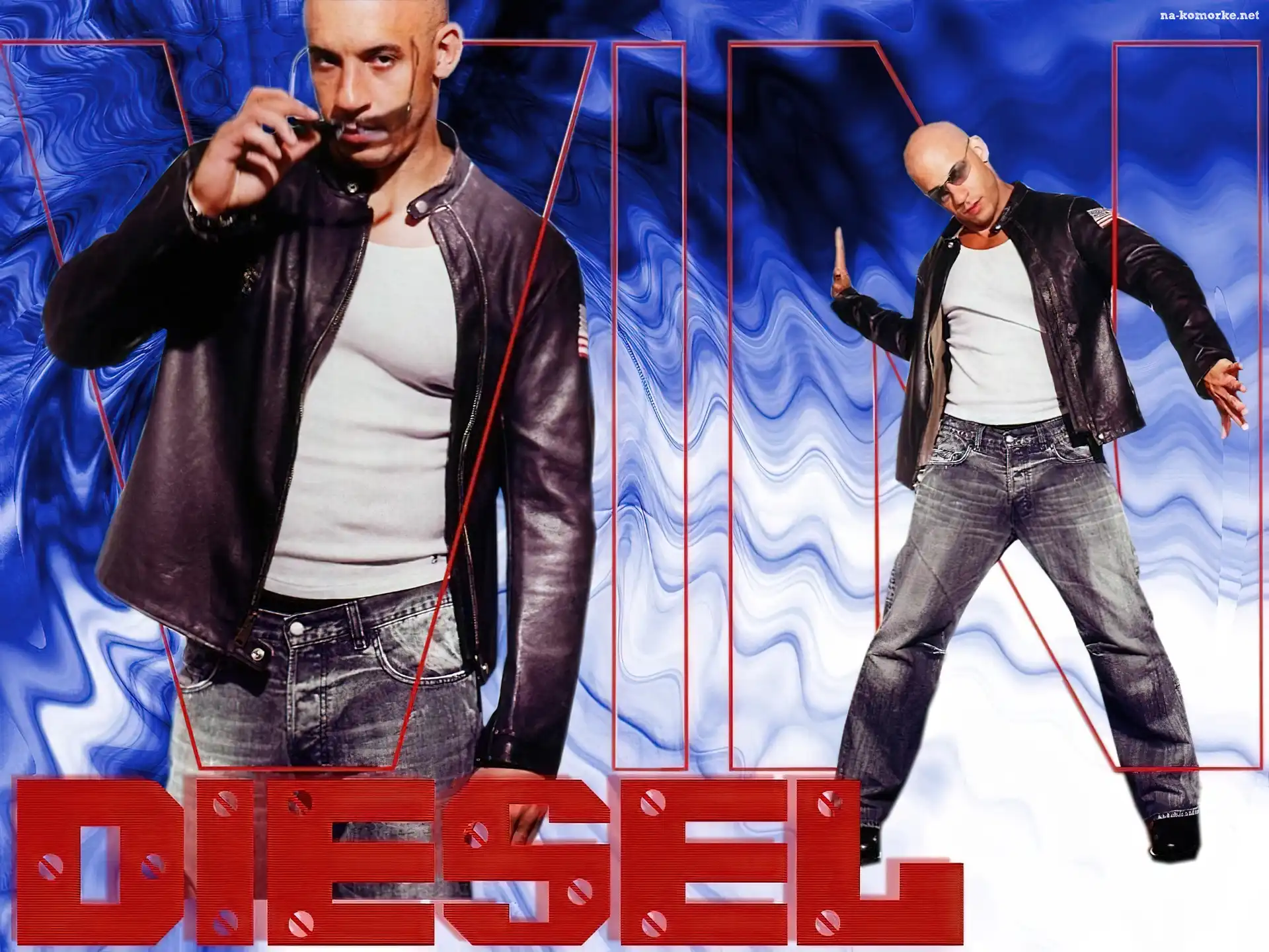 Vin Diesel, okulary, jeansy