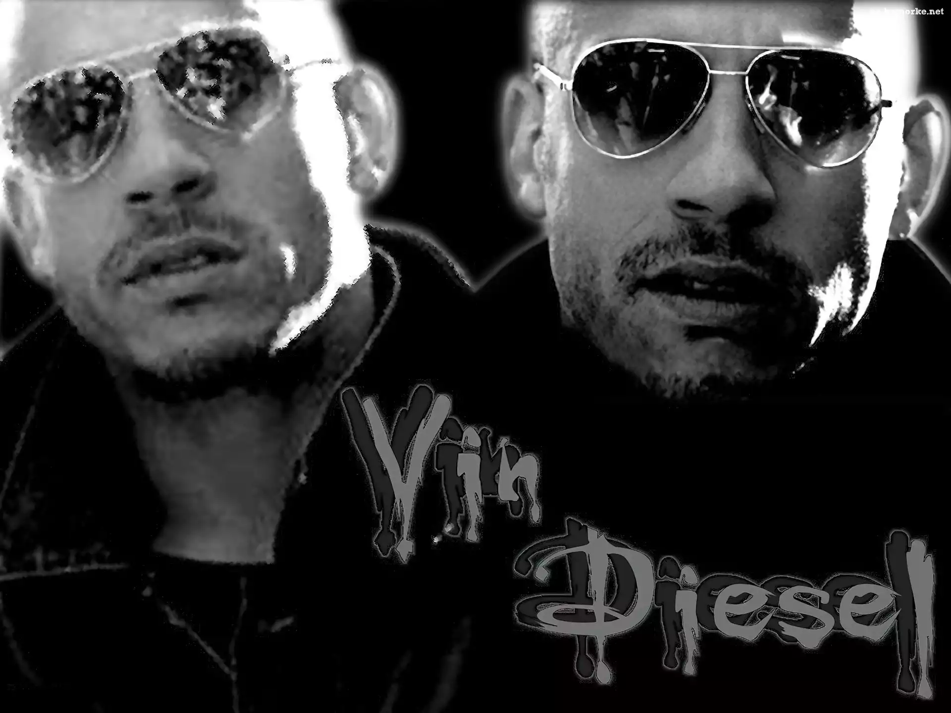 Vin Diesel, okulary, twarz