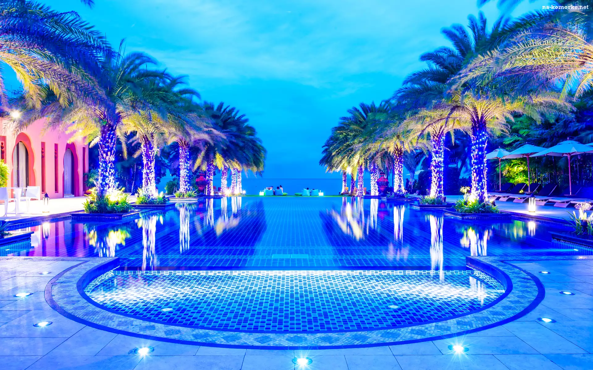 Palmy, Basen, Tajlandia, Marrakesh Hua Hin Resort, Hotel, Wakacje, Lato, Morze,
Prachuap Khiri Khan
