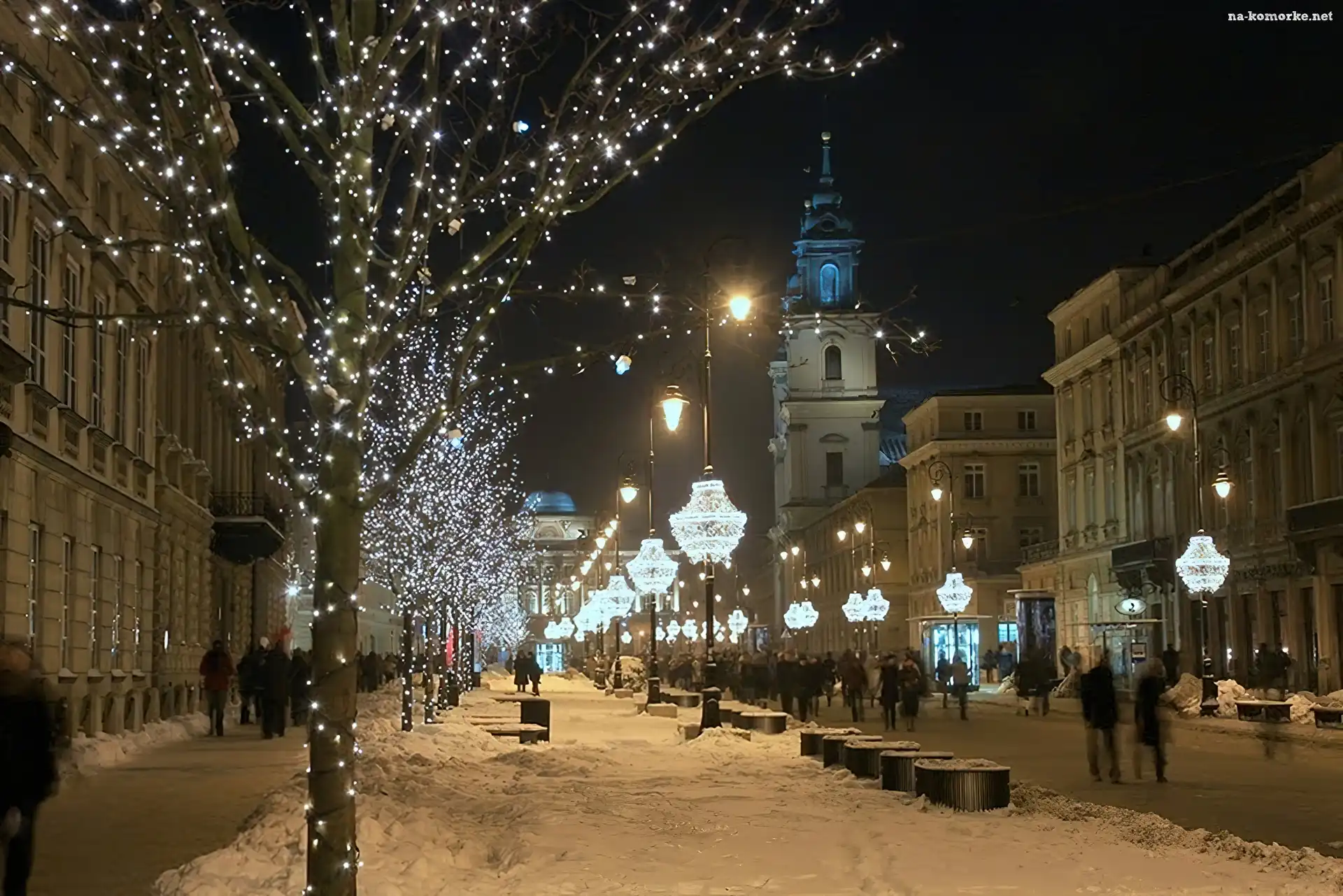 Miasto, Warszawa, Nocą