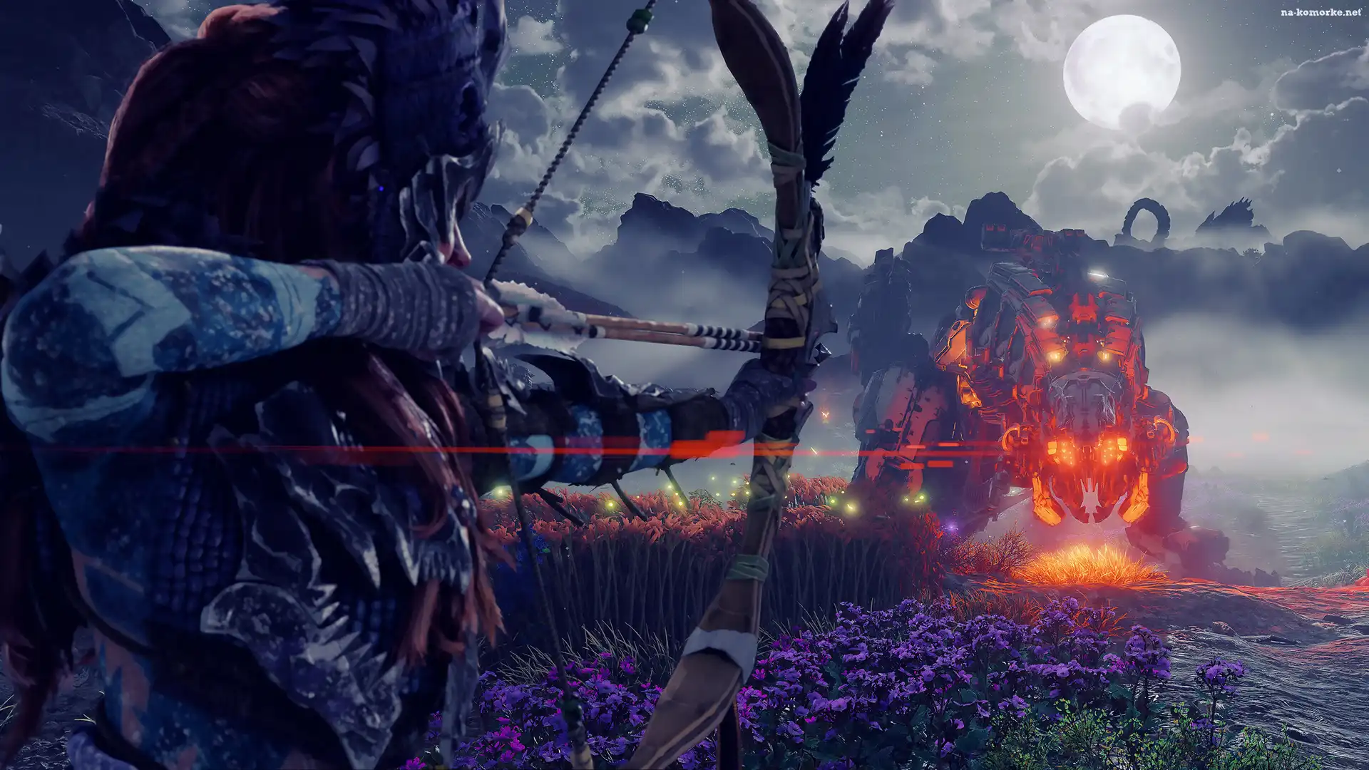 Łuk, Gra, Aloy, Cyberpotwór, Postać, Horizon Forbidden West