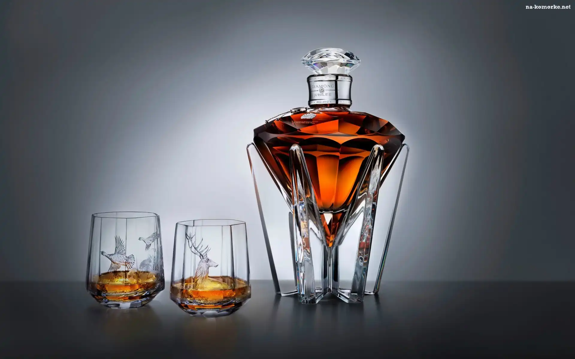 Whisky, Diamond Jubilee, Szklaneczki
