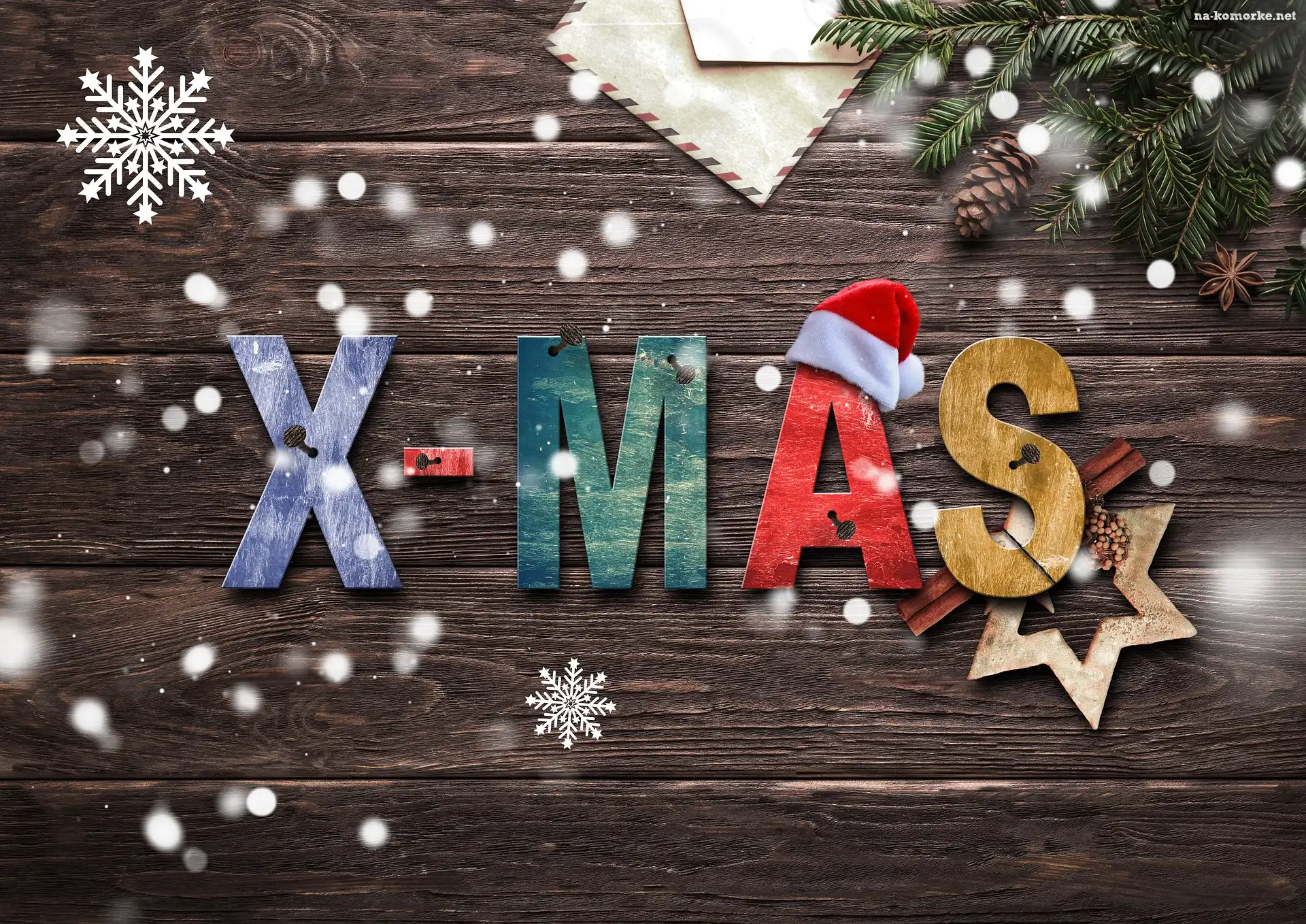 ÅšwiÄ…teczna, Åšwierk, Gwiazdki, Dekoracja, Napis, Xmas, Deski
