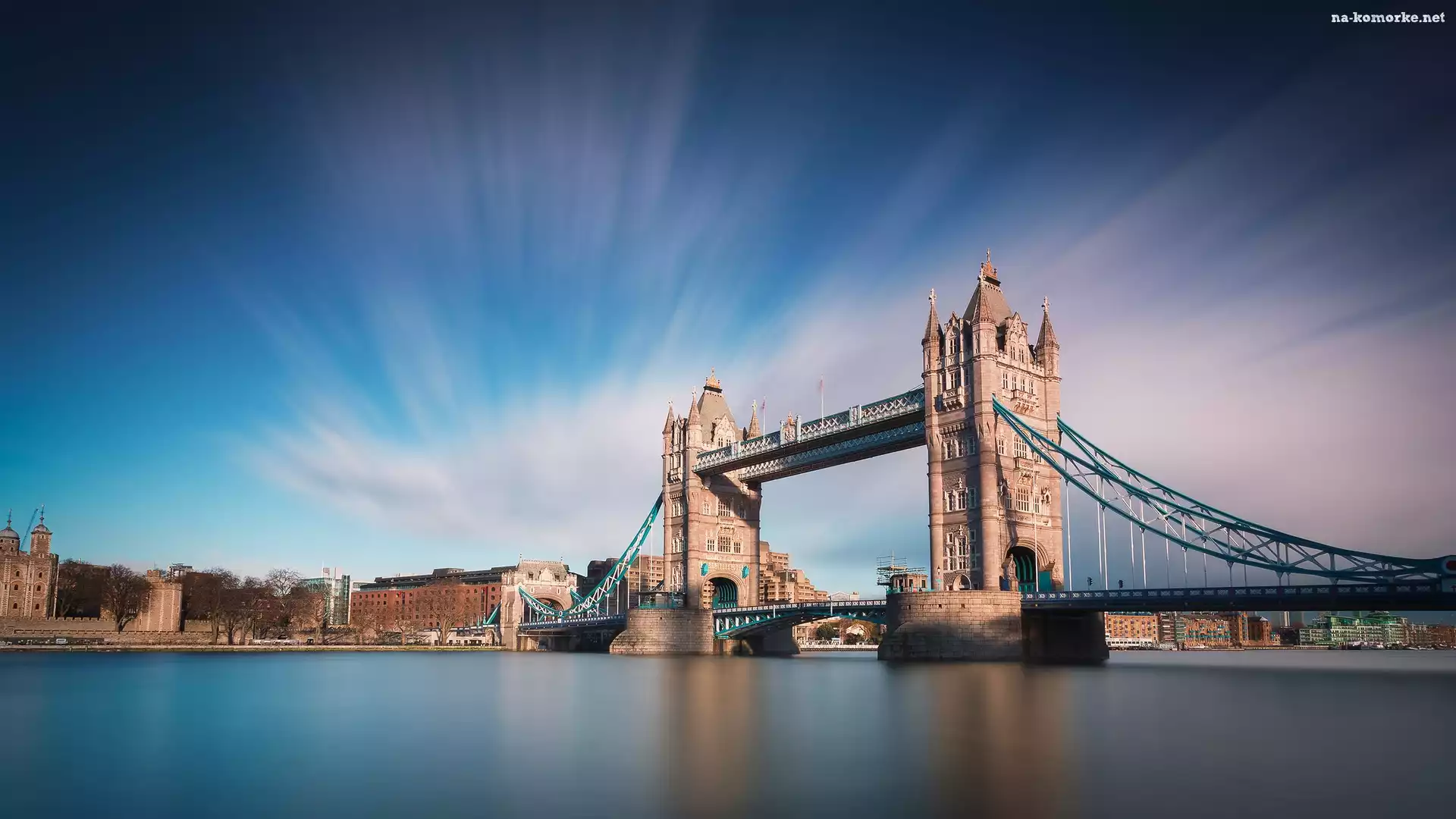 Rzeka, Wielka Brytania, Londyn, Most, Tower Bridge