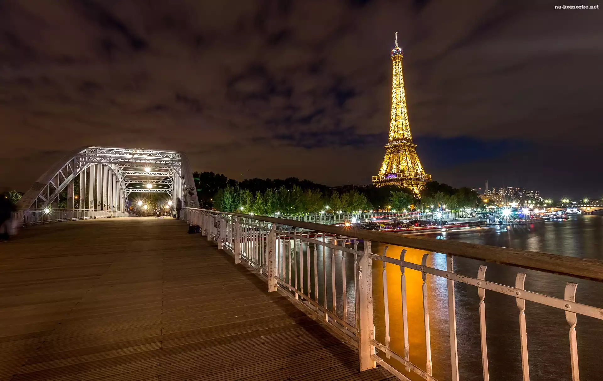 Francja, Wieża Eiffla, Paryż, Most Passerelle Debilly