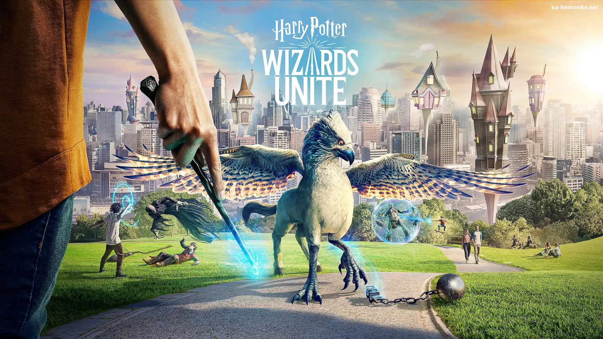 Wieże, Gra, Różdżka, Miasto, Ręka, Harry Potter Wizards Unite