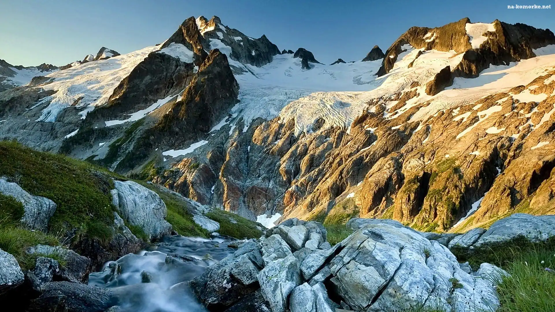 Wilderness, Glacier, Góry, Waszyngton, Peak, Stan
