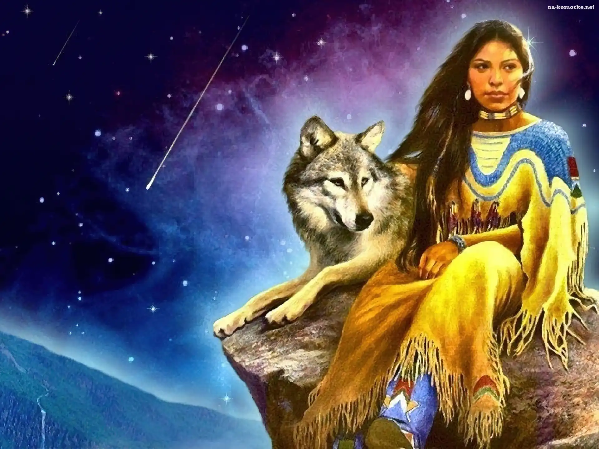 Indianka, Noc, Wilk