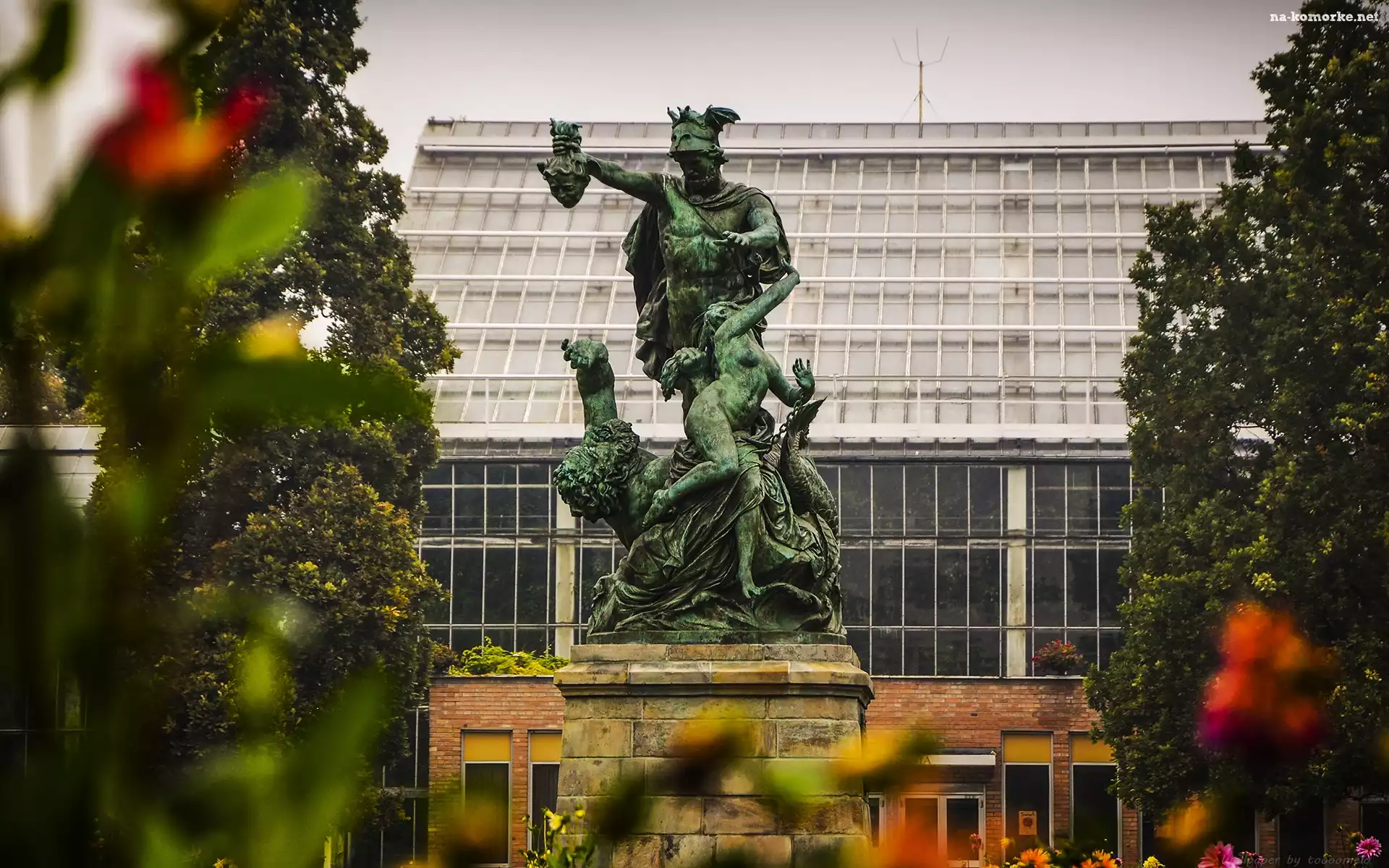 Poznań, Pomnik, Uwolnienie Andromedy przez Perseusza, Rzeźba, Park Wilsona