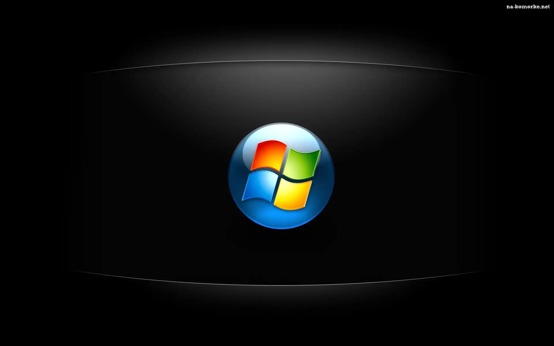 Windows, Logo, Czarny, Ekran