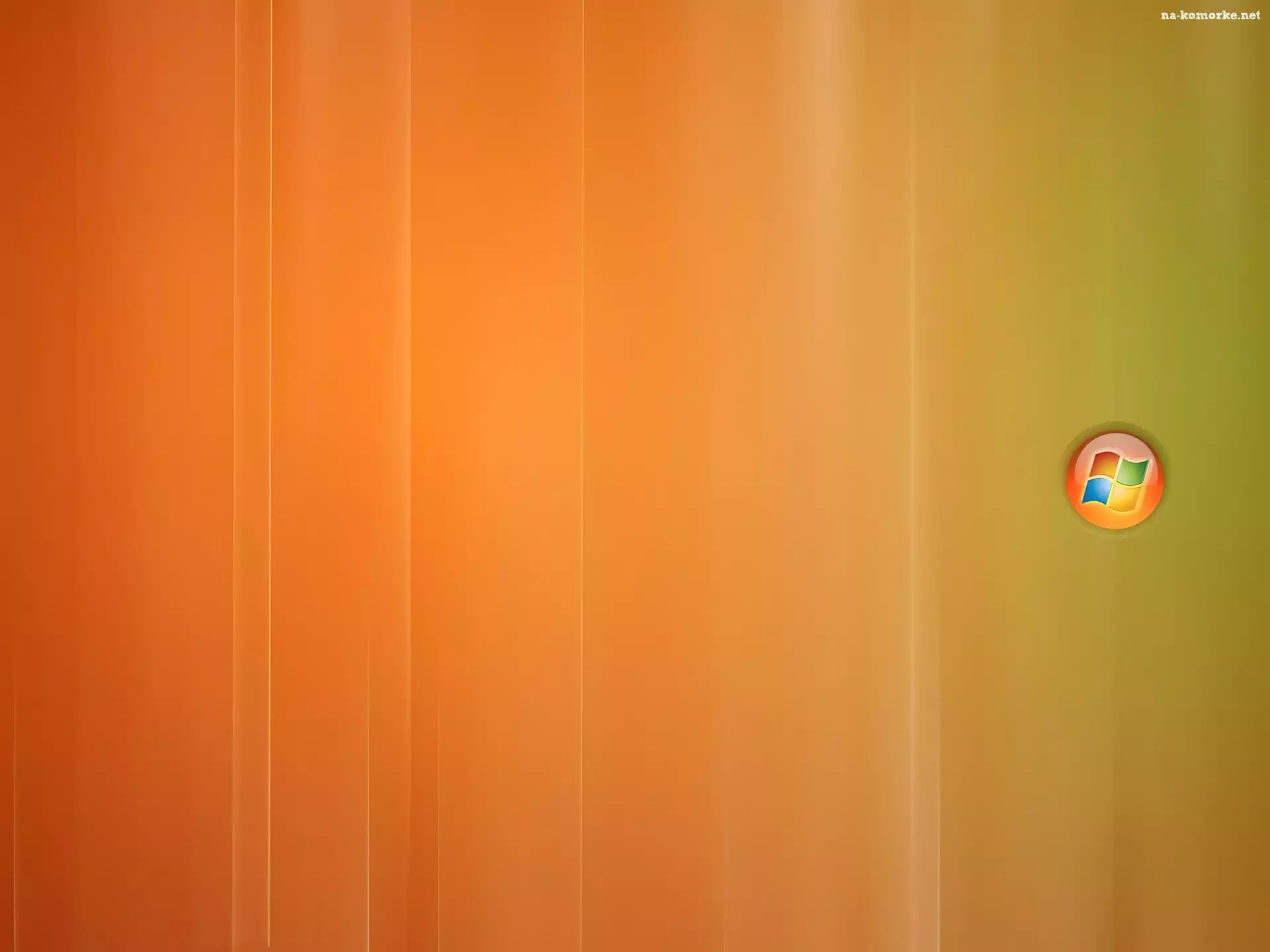 Windows, Pomarańczowo, Zielone, Tło, Logo