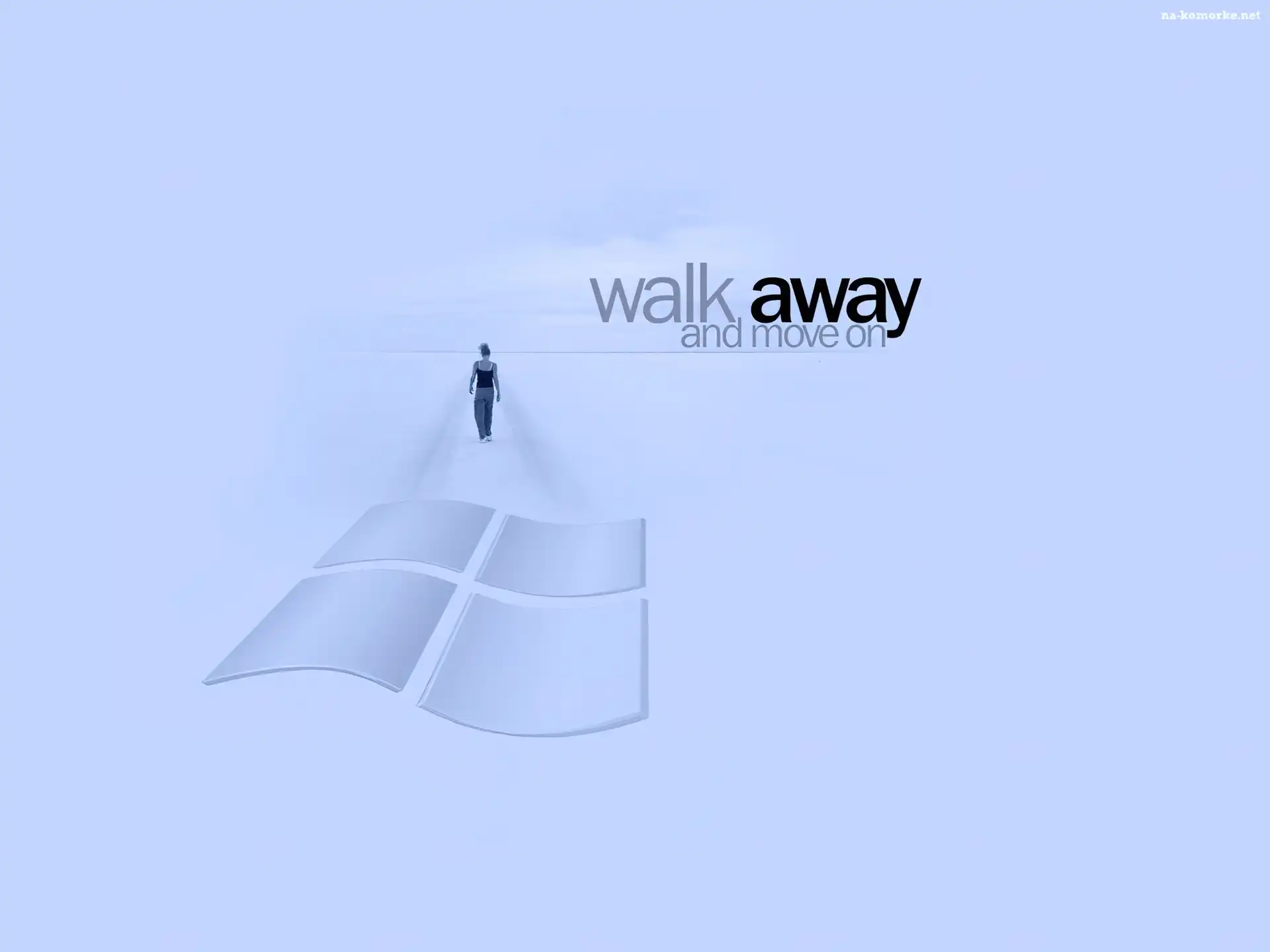 Windows XP, walk away