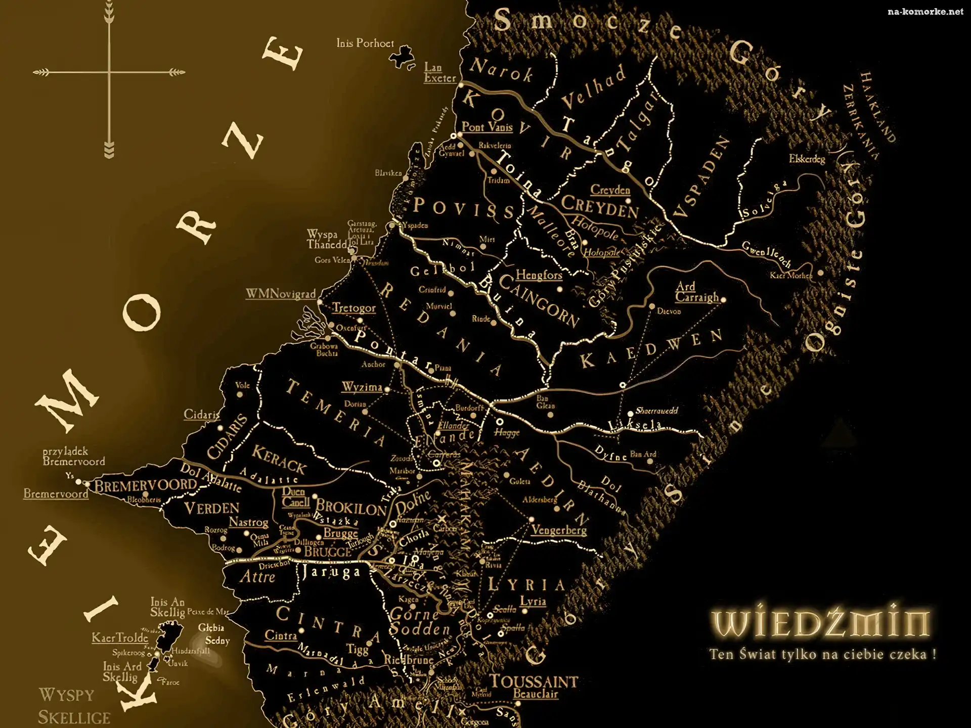 The Witcher, mapa