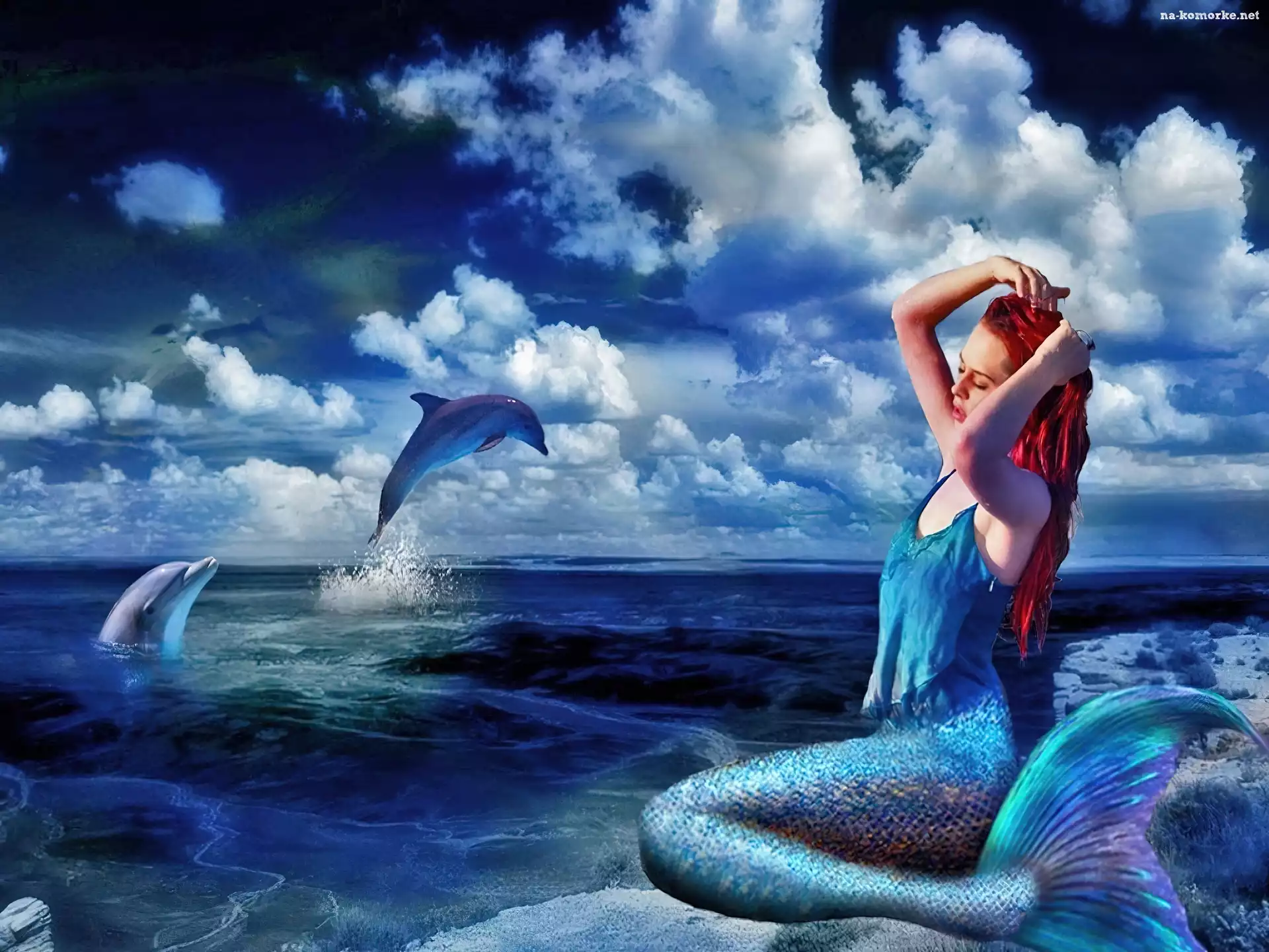 Syrena, Woda, Delfiny